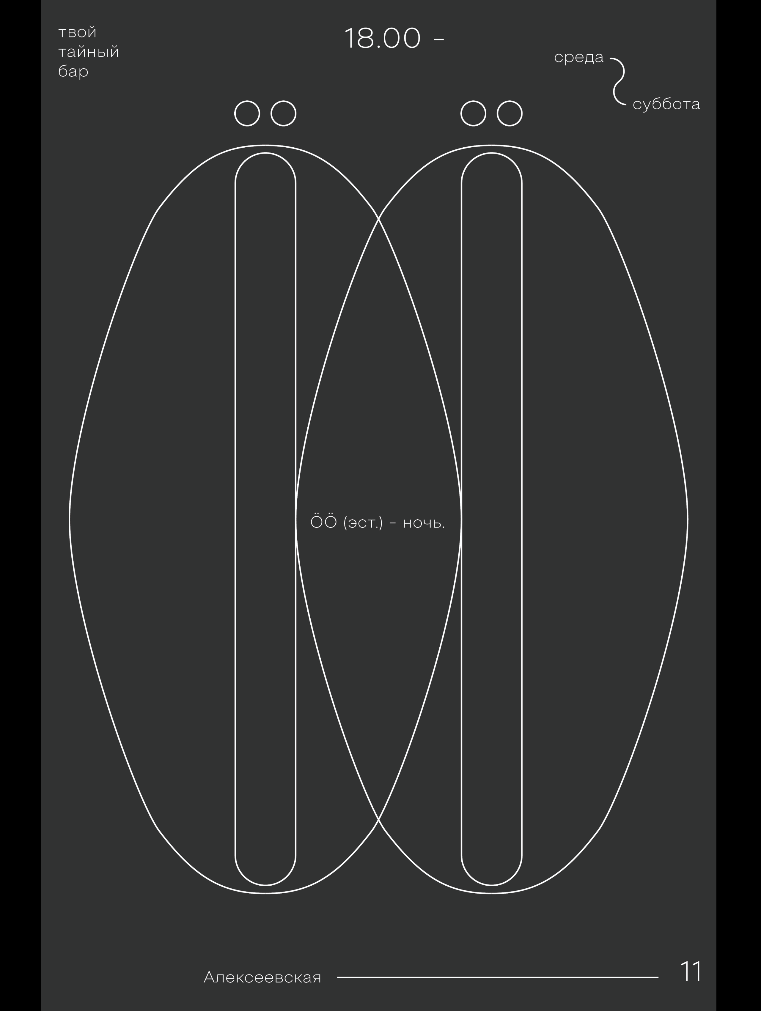 ÖÖSEL bar posters graphic design — Изображение №4 — Брендинг, Графика на Dprofile
