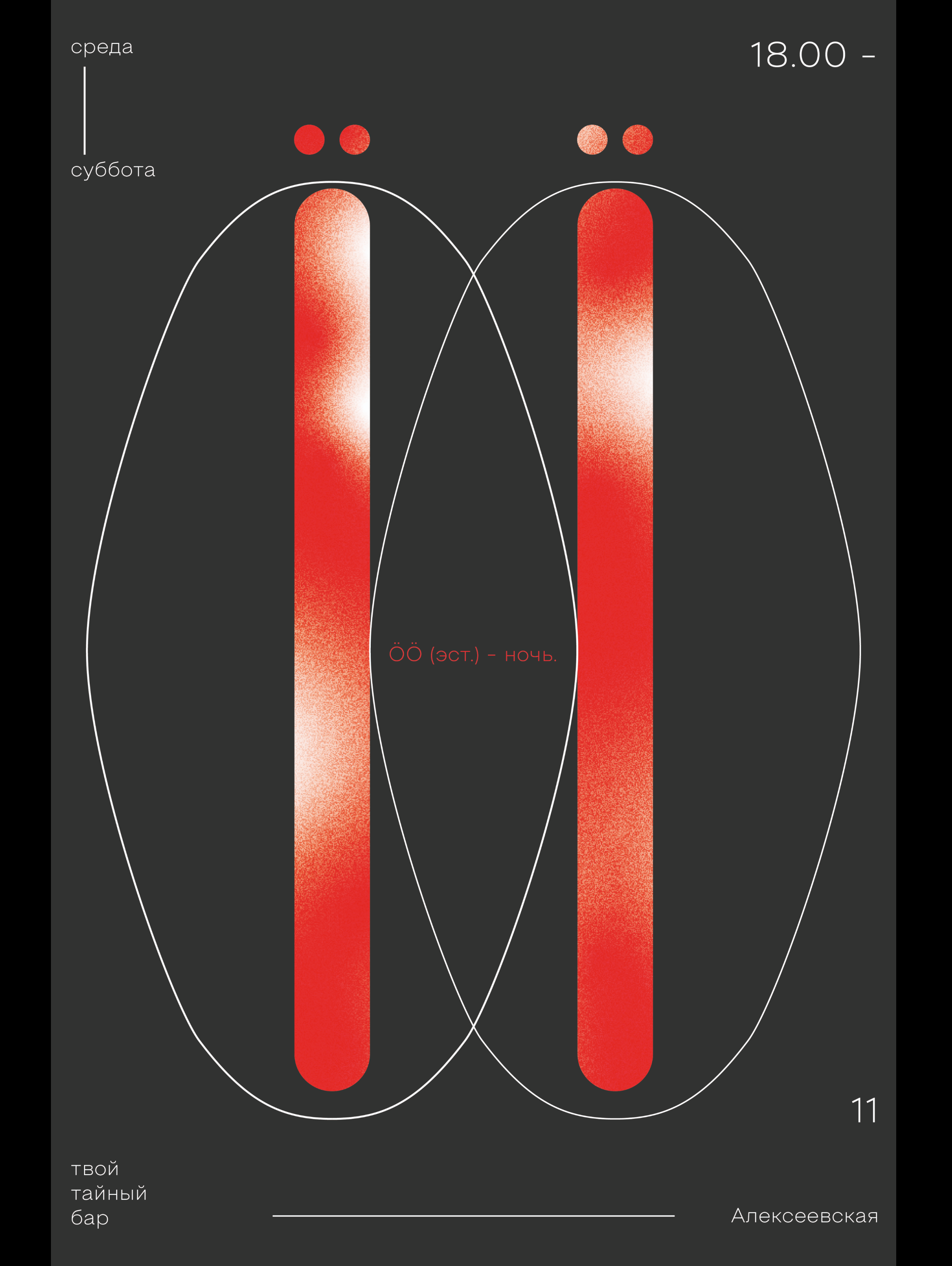 ÖÖSEL bar posters graphic design — Изображение №3 — Брендинг, Графика на Dprofile