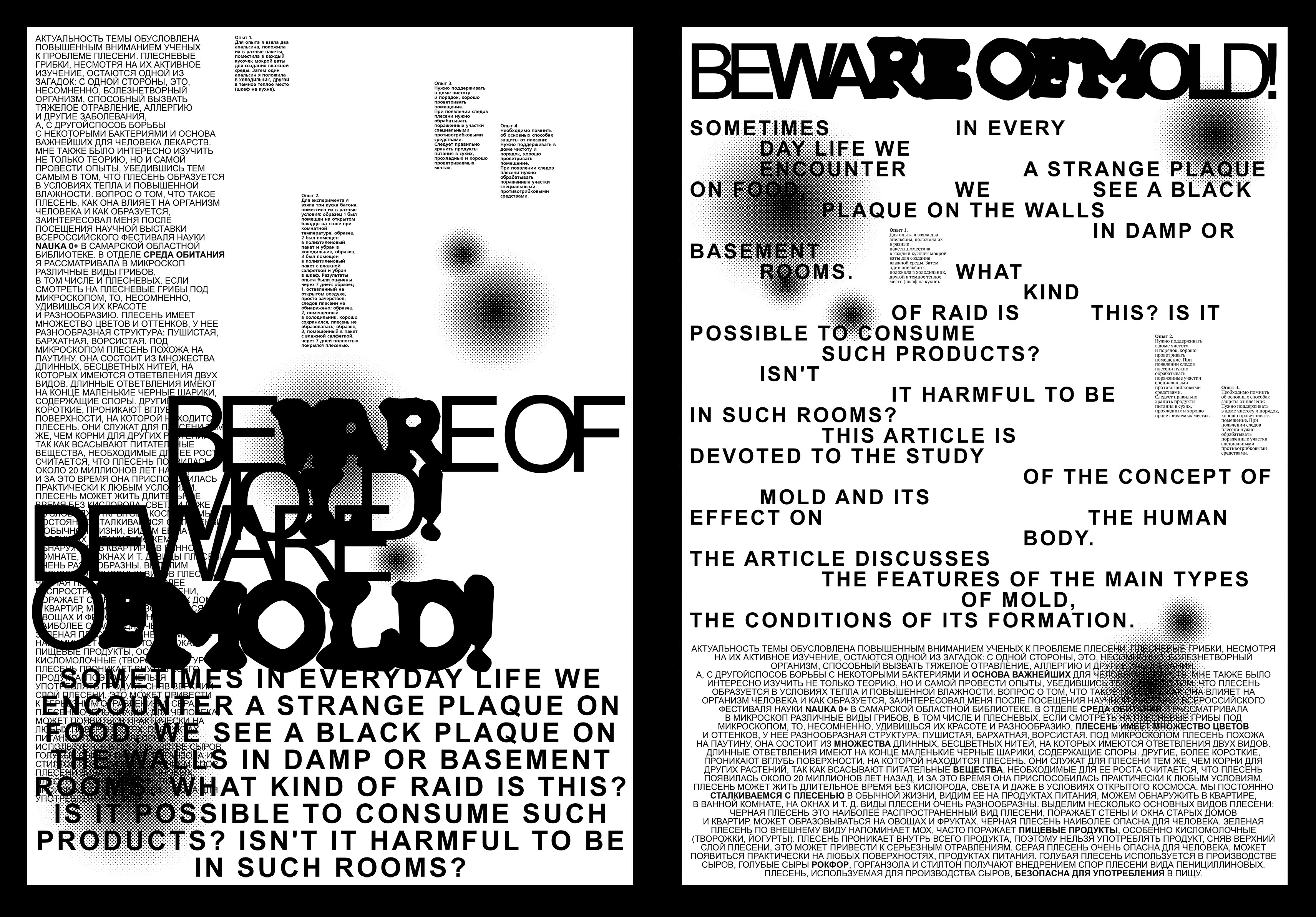 Zine/Posters about mold — Изображение №5 — Графика на Dprofile