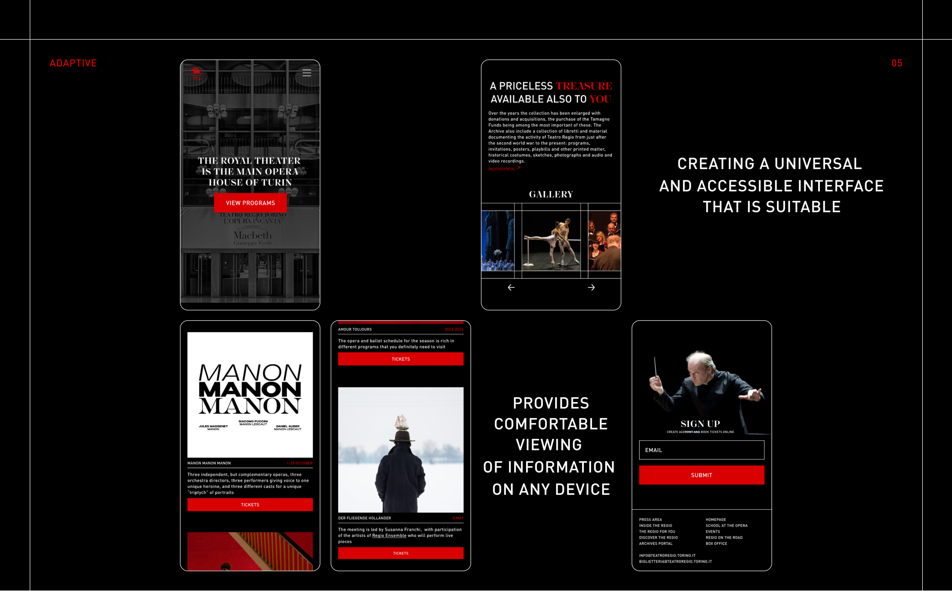 Teatro Regio di Torino | Redesign — Изображение №6 — Интерфейсы на Dprofile