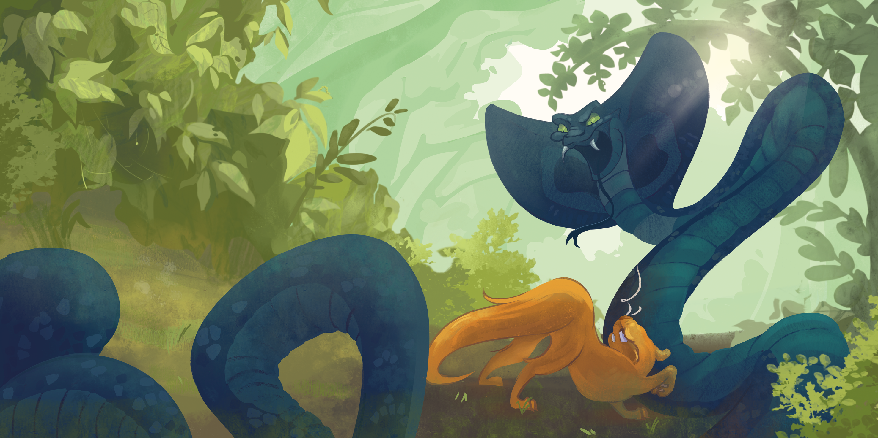 Иллюстрация книги "Рикки-Тикки-Тави" — Изображение №5 — Иллюстрация на Dprofile