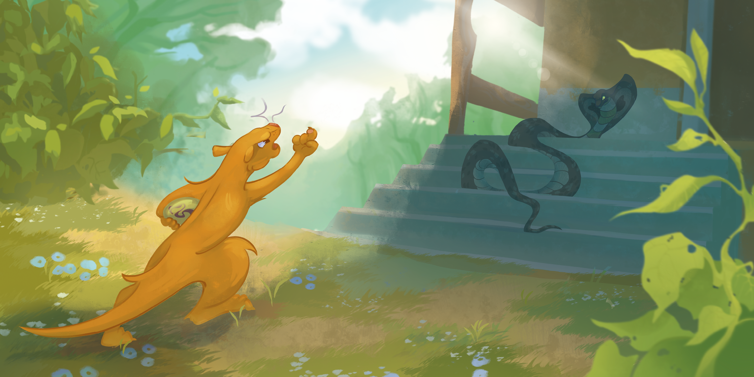 Иллюстрация книги "Рикки-Тикки-Тави" — Изображение №11 — Иллюстрация на Dprofile