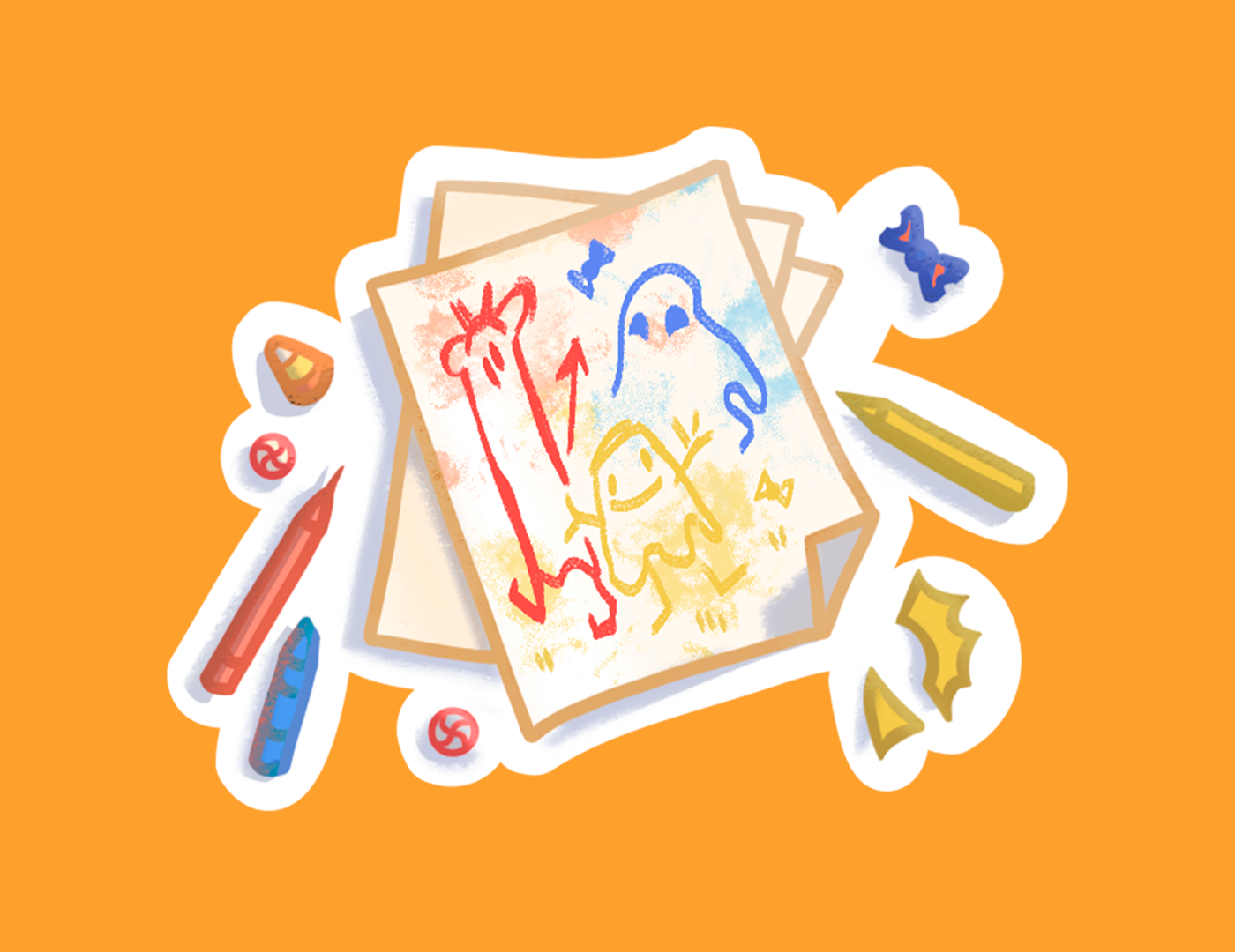 Призрачный стикерпак — Изображение №5 — Иллюстрация на Dprofile