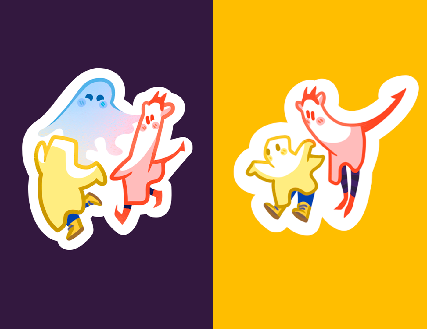 Призрачный стикерпак — Изображение №4 — Иллюстрация на Dprofile