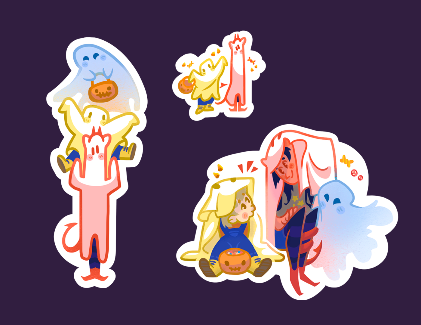 Призрачный стикерпак — Изображение №6 — Иллюстрация на Dprofile