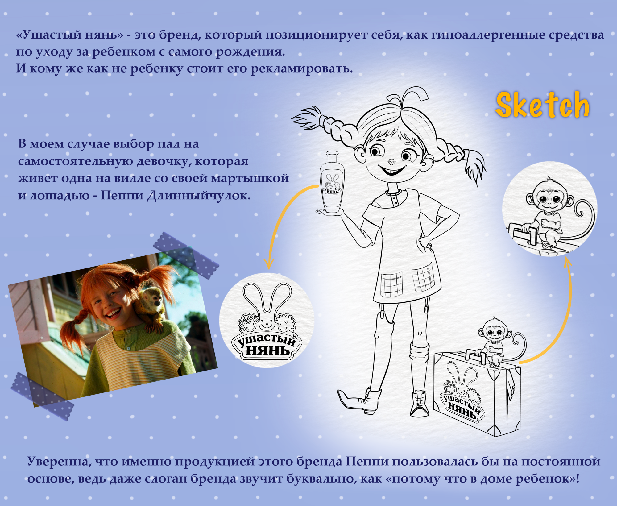 Иллюстрация для рекламы бренда Ушастый нянь — Изображение №2 — Иллюстрация, Маркетинг на Dprofile