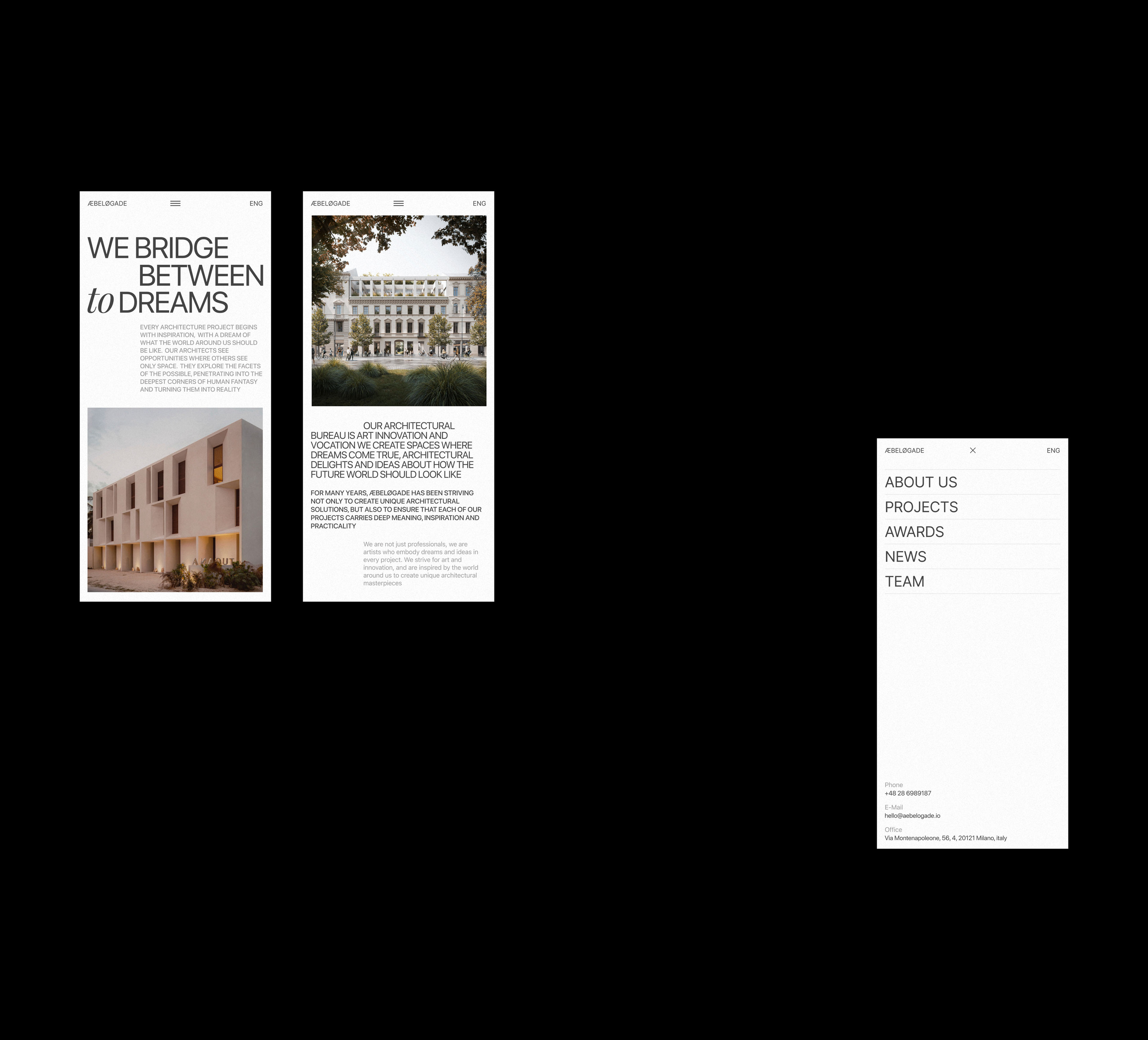 Æbeløgade — Architecture Bureau — Изображение №2 — Интерфейсы, Брендинг на Dprofile
