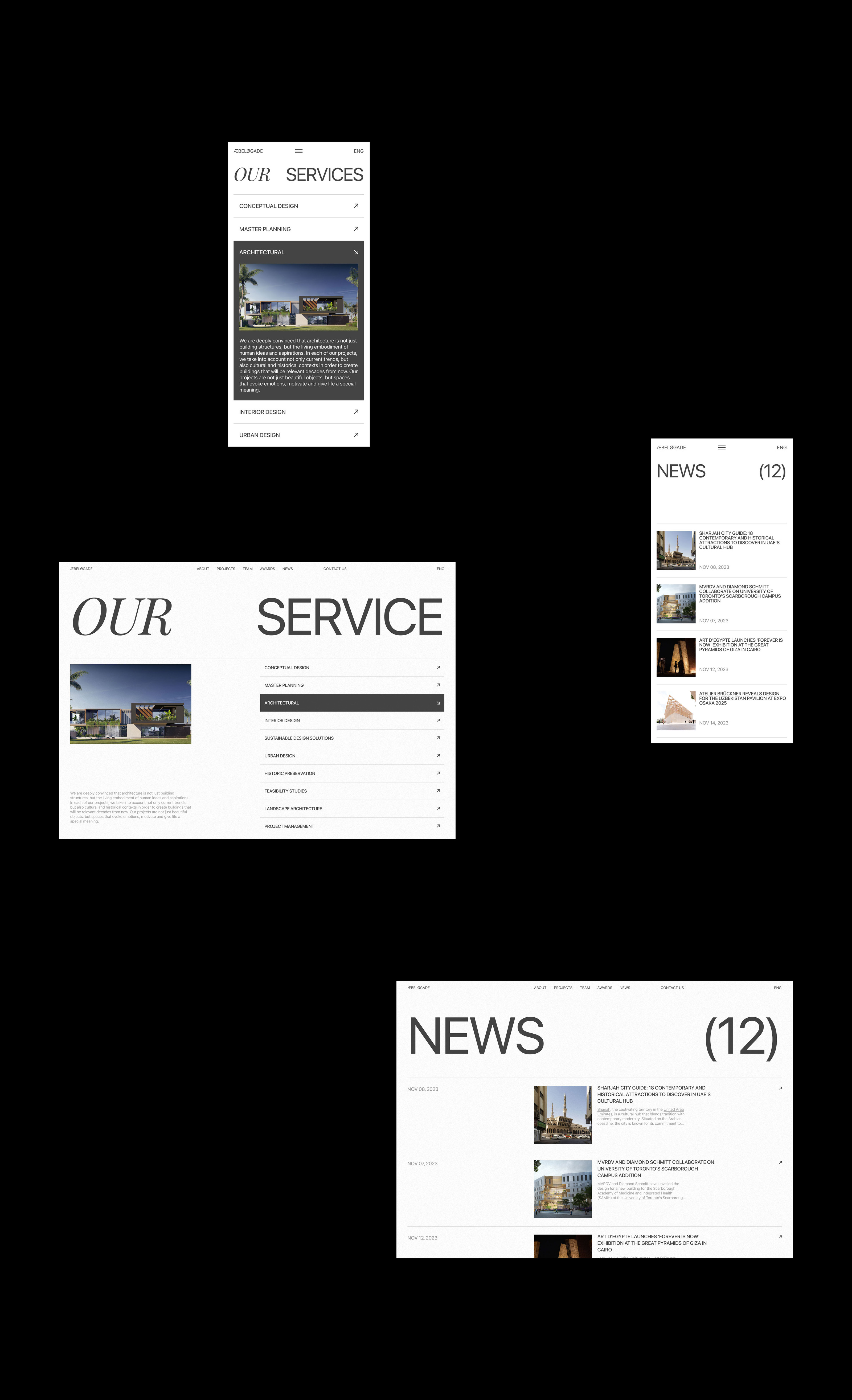Æbeløgade — Architecture Bureau — Изображение №13 — Интерфейсы, Брендинг на Dprofile