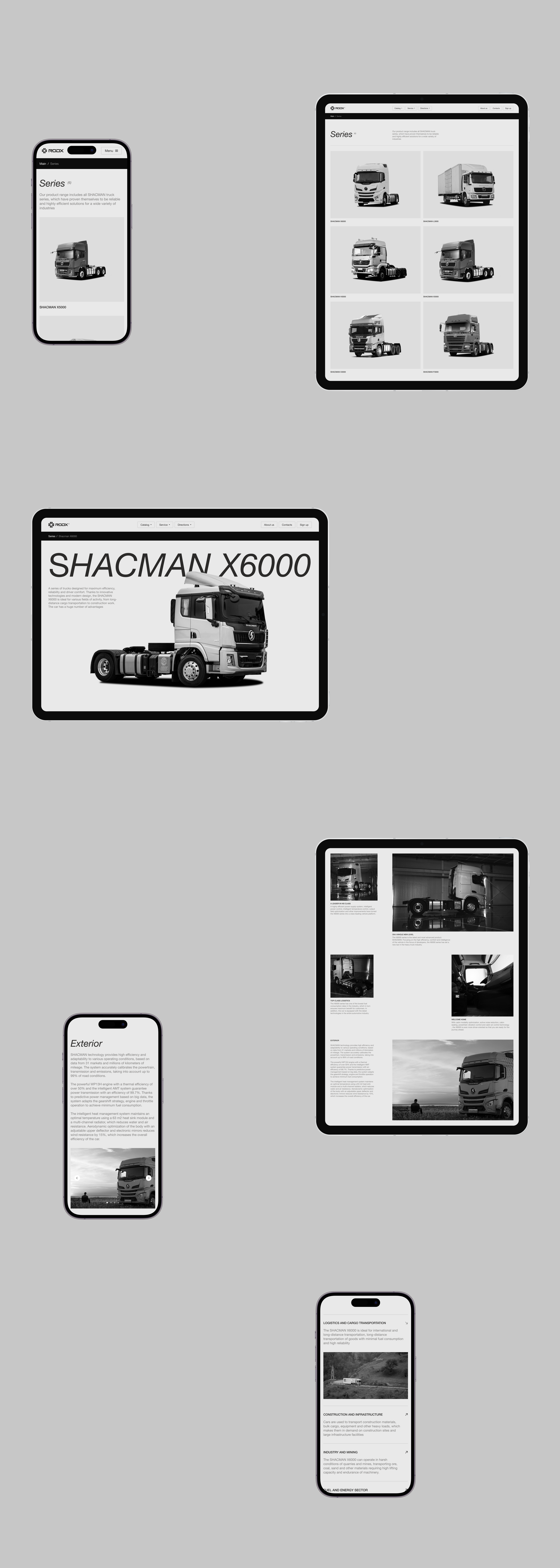RODX — Truck Store and Manufacturer — Изображение №8 — Интерфейсы на Dprofile