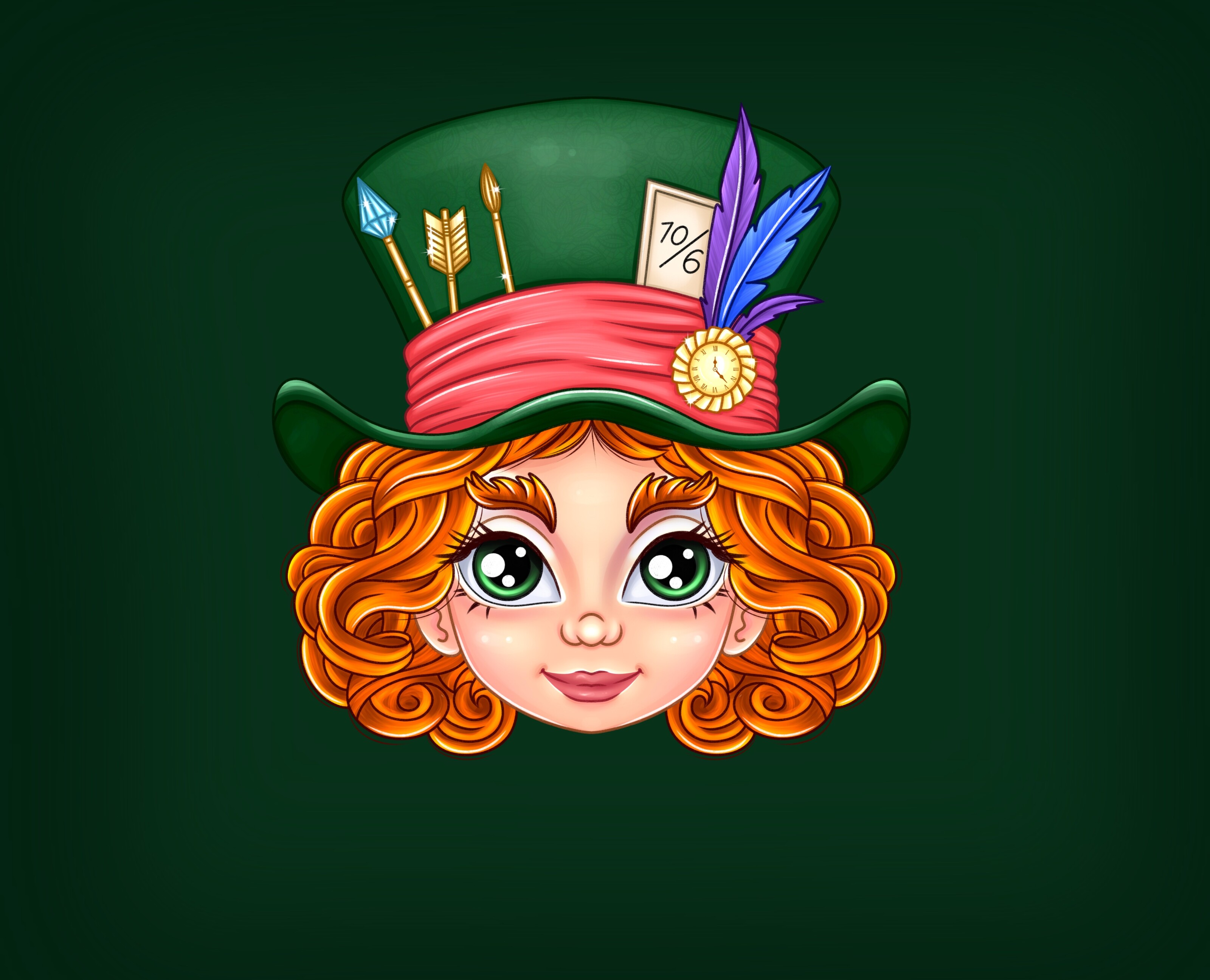 Шляпник рекламирует greenfield на Dprofile