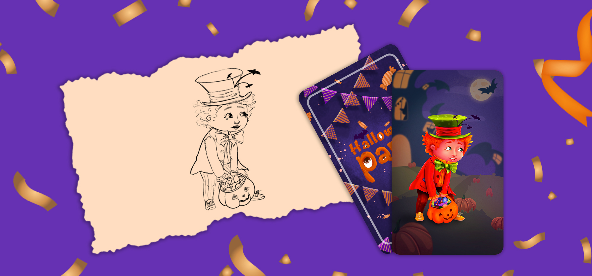 Настольная игра мемо "Halloween party " ч.1 — Изображение №7 — Брендинг, Иллюстрация на Dprofile