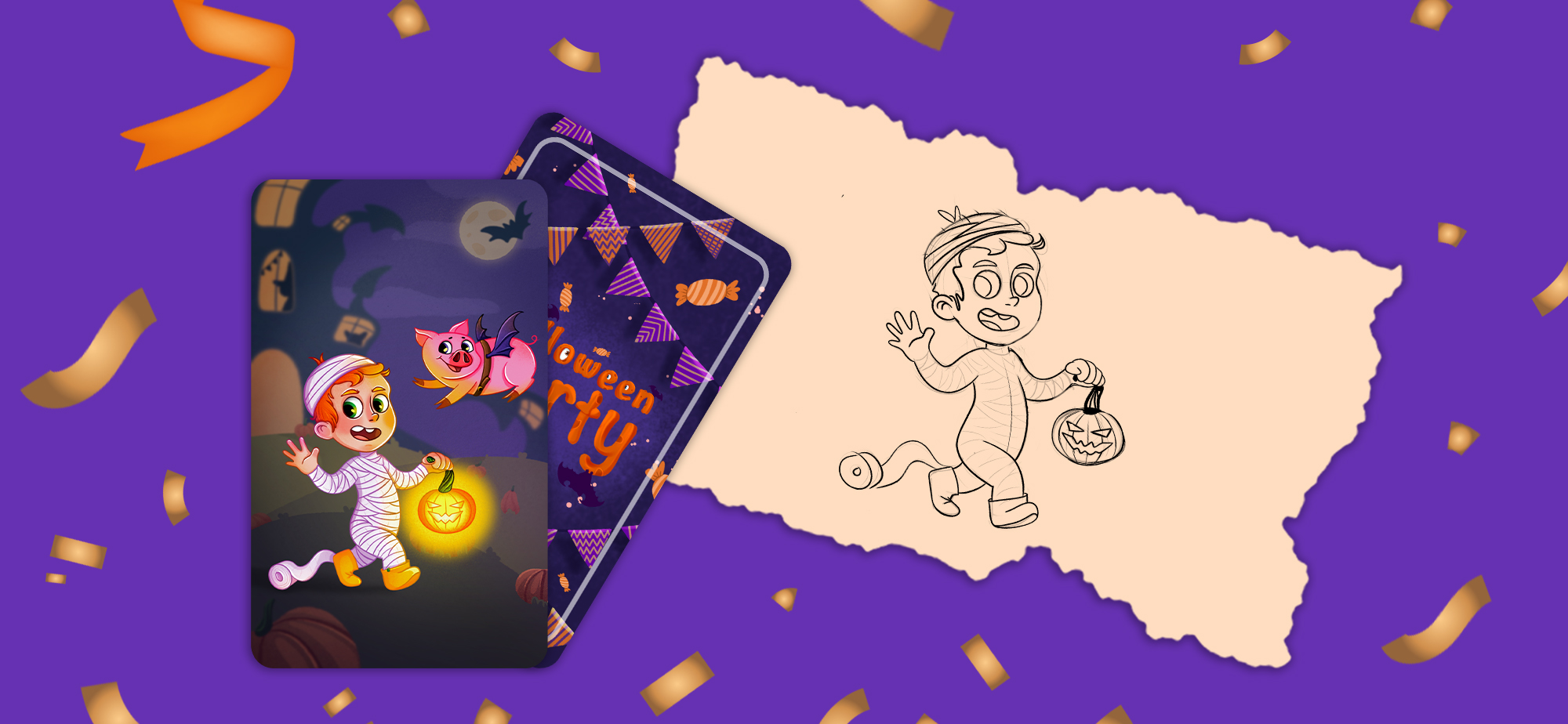 Настольная игра мемо "Halloween party " ч.1 — Изображение №6 — Брендинг, Иллюстрация на Dprofile