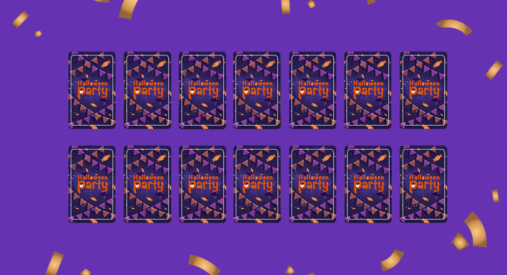 Настольная игра мемо "Halloween party " ч.1 — Изображение №3 — Брендинг, Иллюстрация на Dprofile