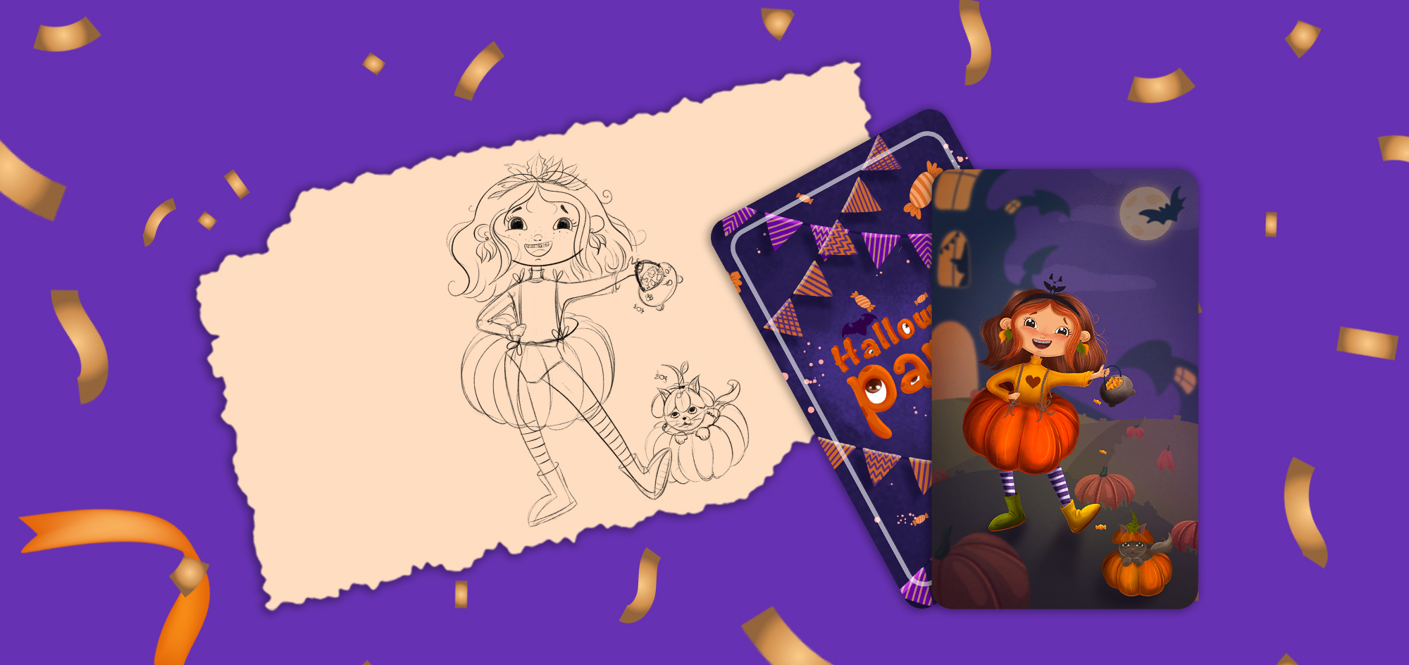 Настольная игра мемо "Halloween party " ч.1 — Изображение №5 — Брендинг, Иллюстрация на Dprofile