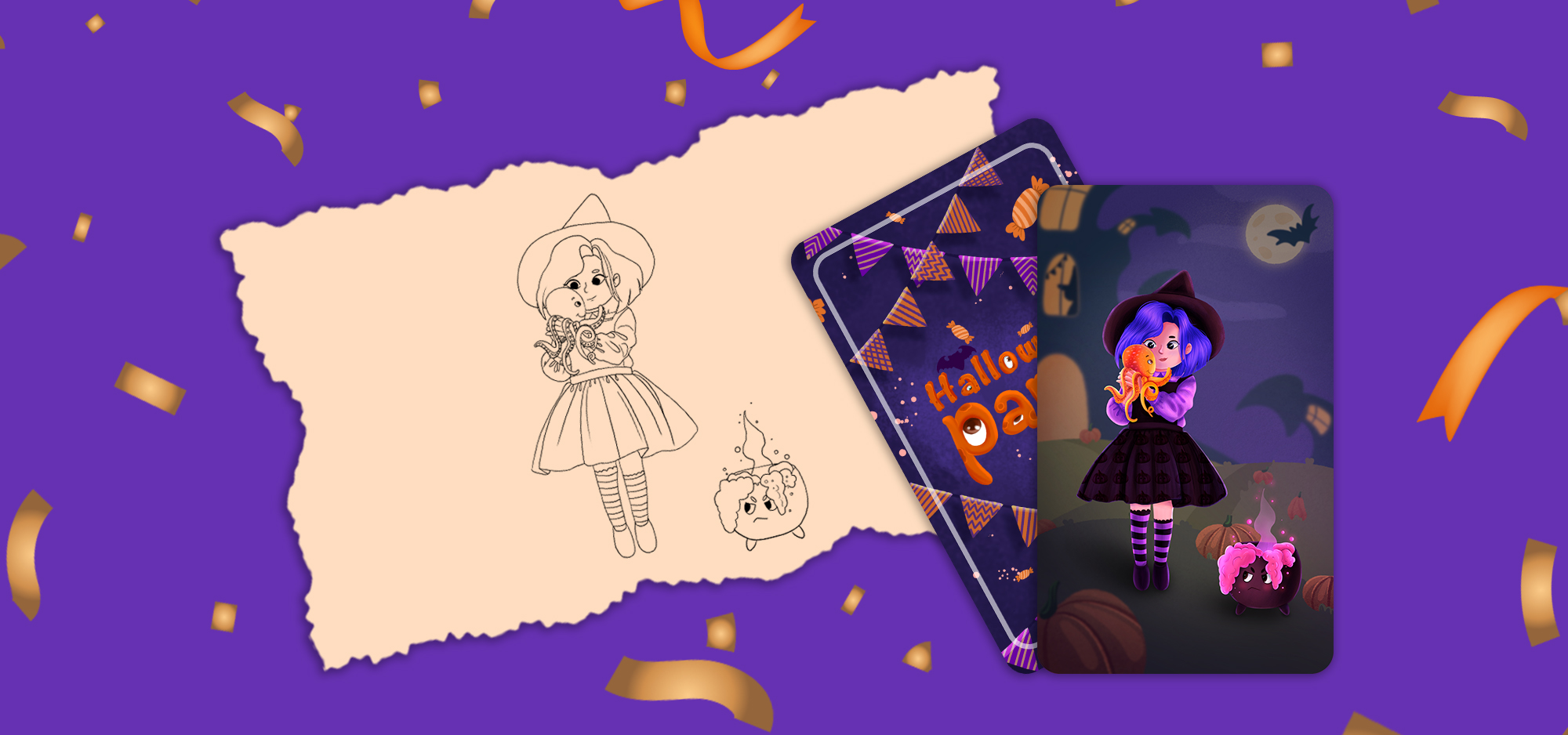 Настольная игра мемо "Halloween party " ч.2 — Изображение №6 — Брендинг, Иллюстрация на Dprofile