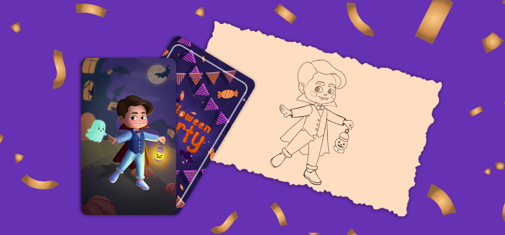 Настольная игра мемо "Halloween party " ч.2 — Изображение №7 — Брендинг, Иллюстрация на Dprofile