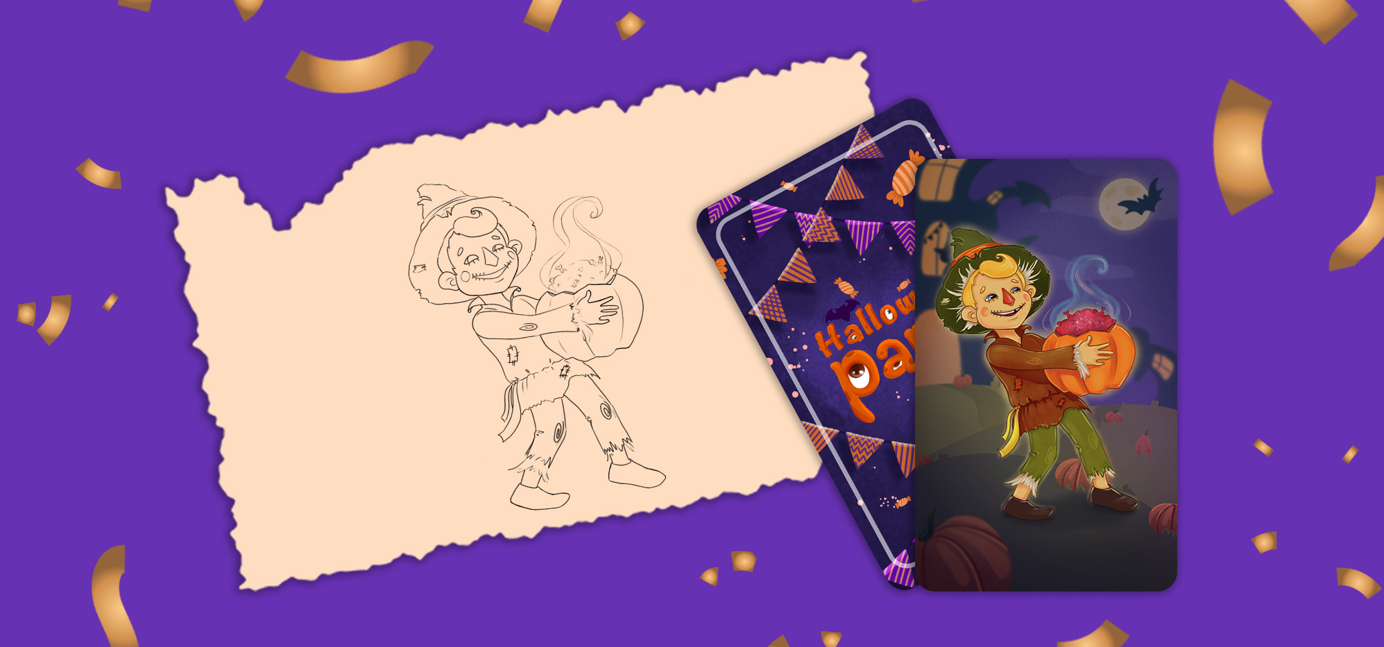 Настольная игра мемо "Halloween party " ч.2 — Изображение №4 — Брендинг, Иллюстрация на Dprofile