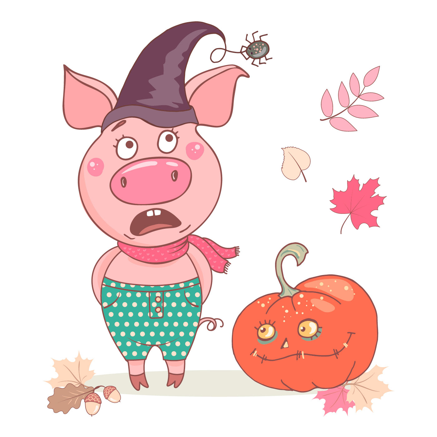 Pig Calendar 2019 — Изображение №4 — Иллюстрация на Dprofile