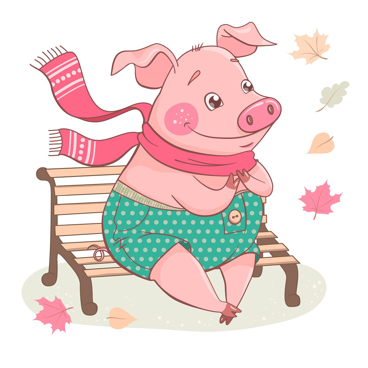 Pig Calendar 2019 — Изображение №2 — Иллюстрация на Dprofile