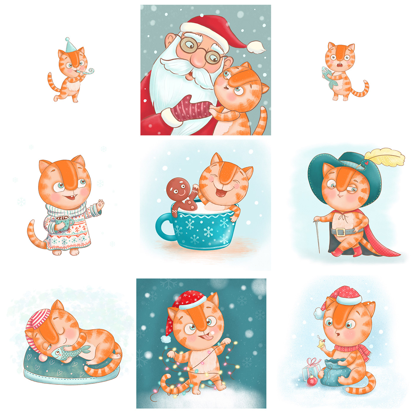 Cat Keksik & New Year — Изображение №11 — Иллюстрация на Dprofile