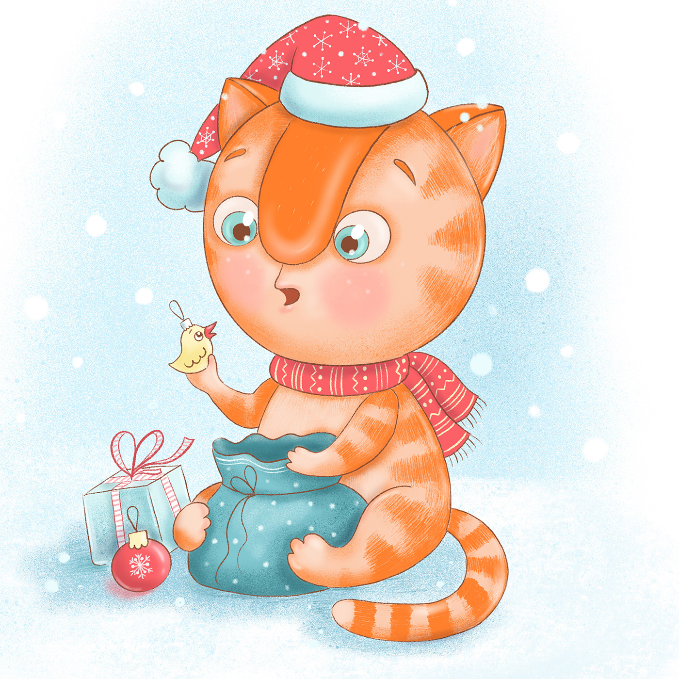 Cat Keksik & New Year — Изображение №5 — Иллюстрация на Dprofile