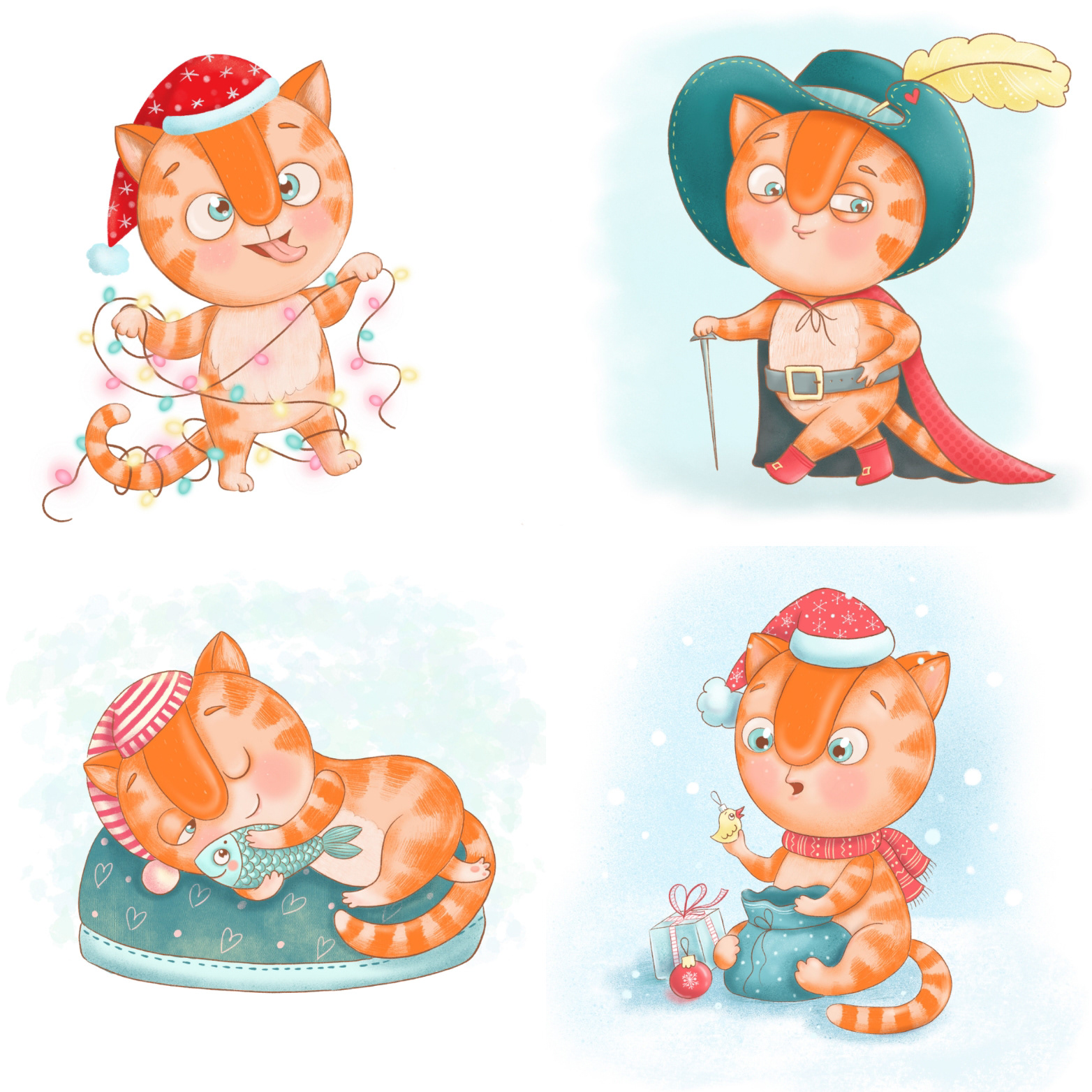 Cat Keksik & New Year — Изображение №10 — Иллюстрация на Dprofile