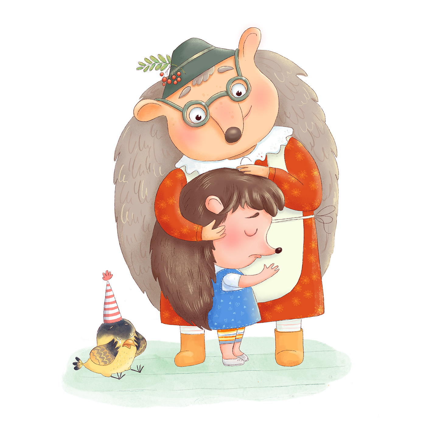 How Shushunya went for apples. Children's book — Изображение №19 — Иллюстрация на Dprofile