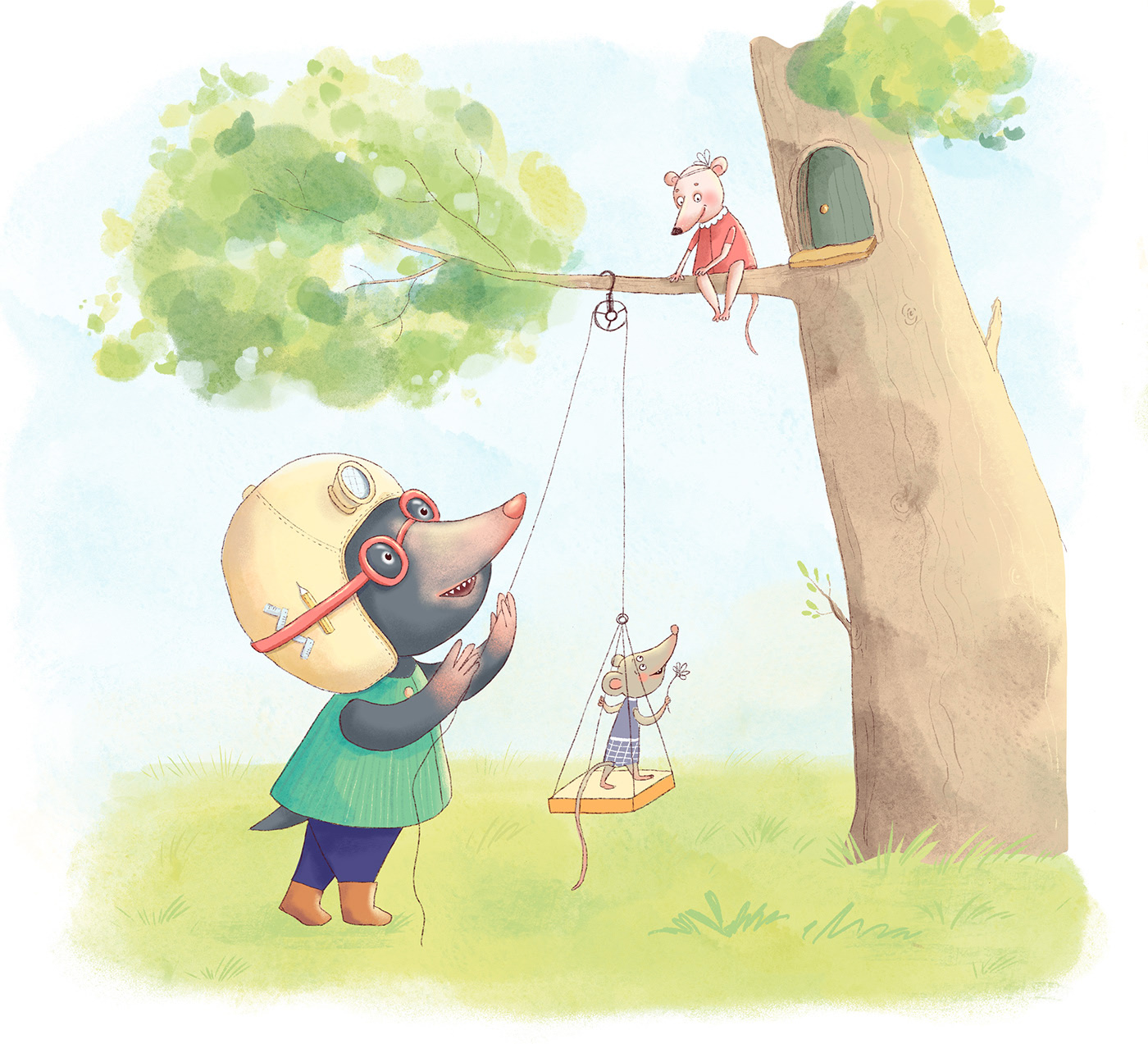 How Shushunya went for apples. Children's book — Изображение №25 — Иллюстрация на Dprofile