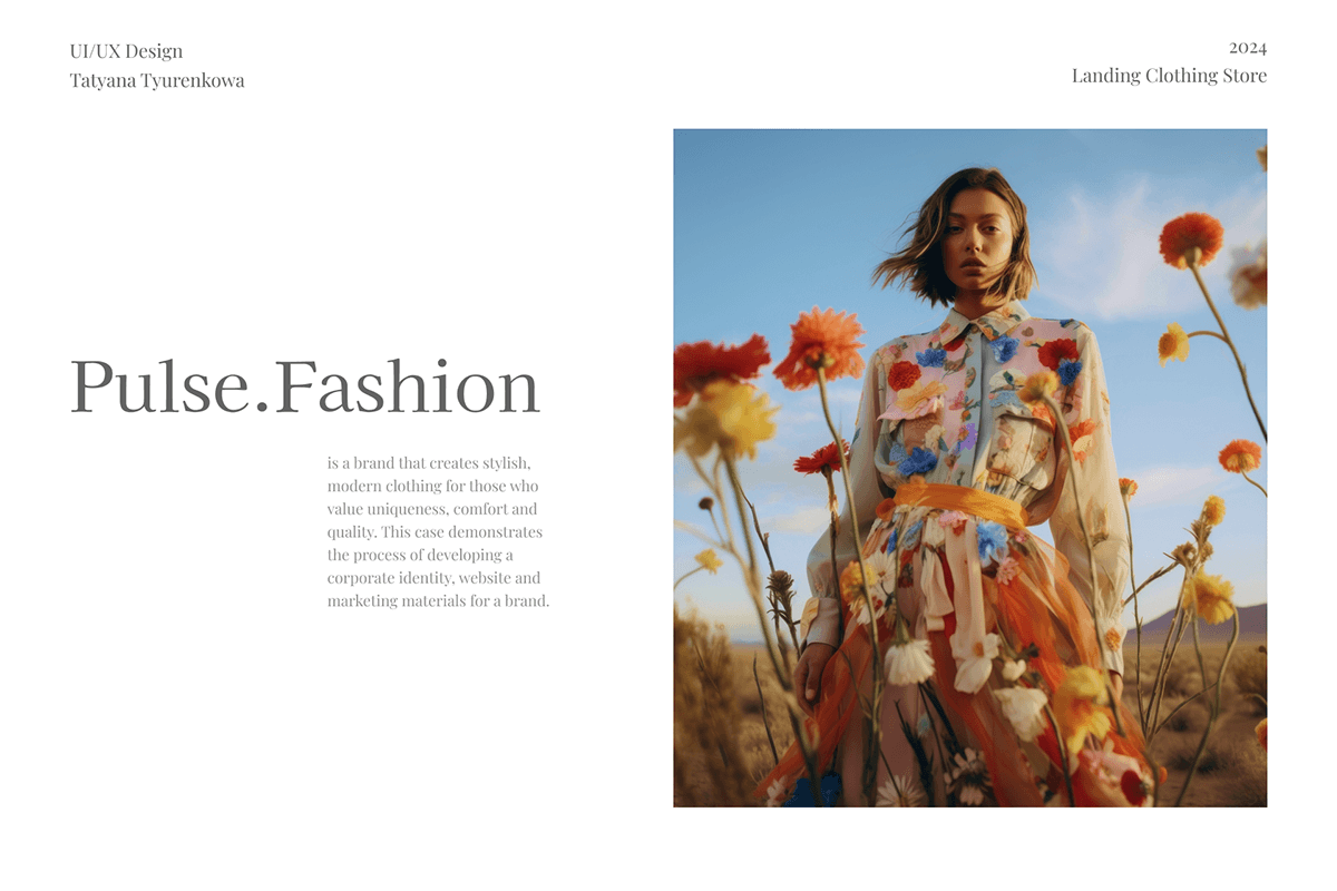 Landing Clothing Store — Изображение №1 — Интерфейсы, Анимация на Dprofile