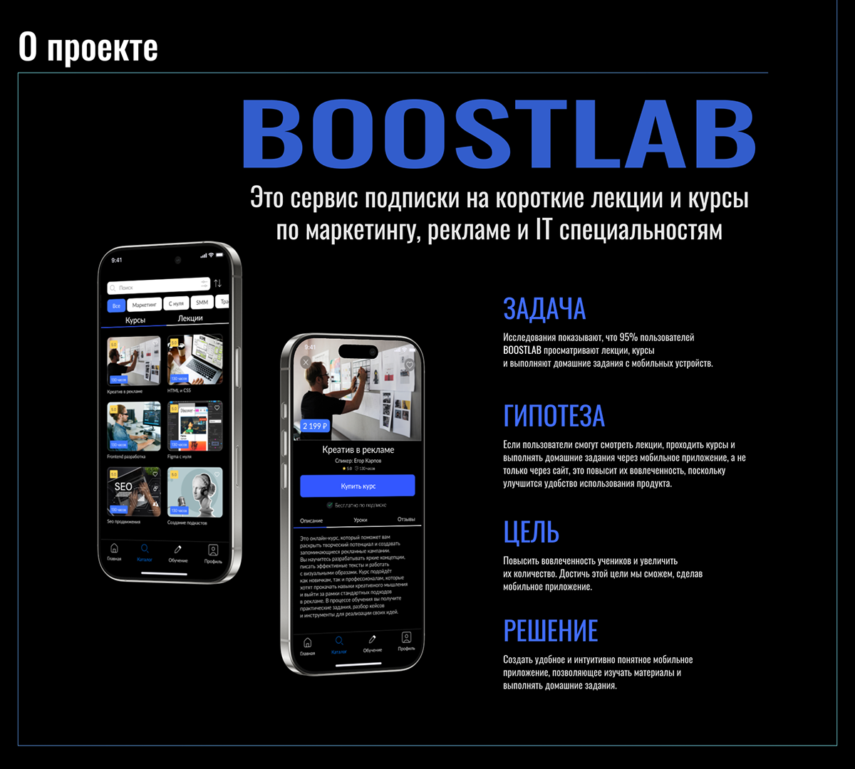 BOOSTLAB-Mobile App, UX/UI Design — Изображение №2 — Интерфейсы на Dprofile
