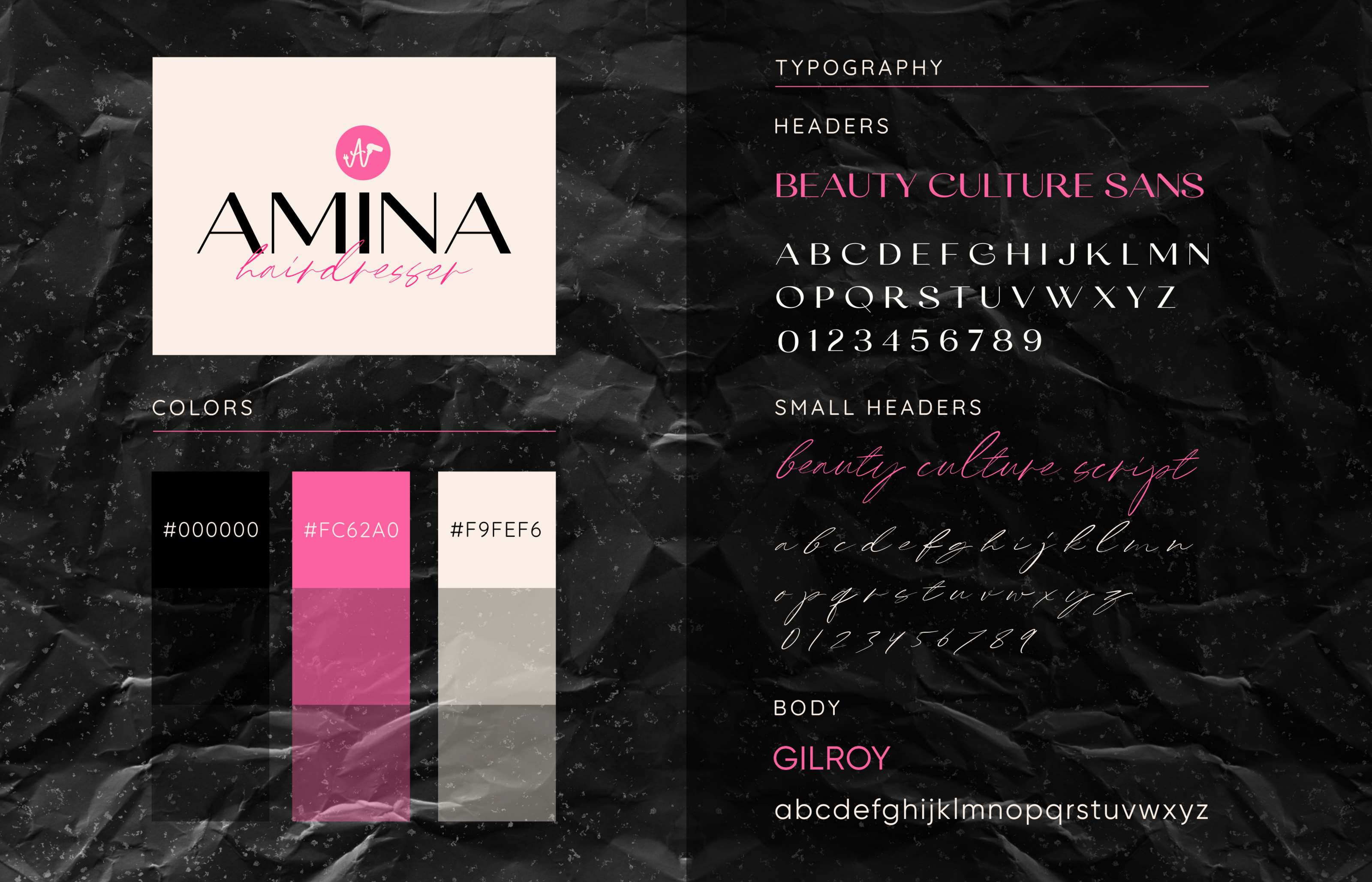 Amina Hairdresser | Personal brand — Изображение №4 — Брендинг на Dprofile