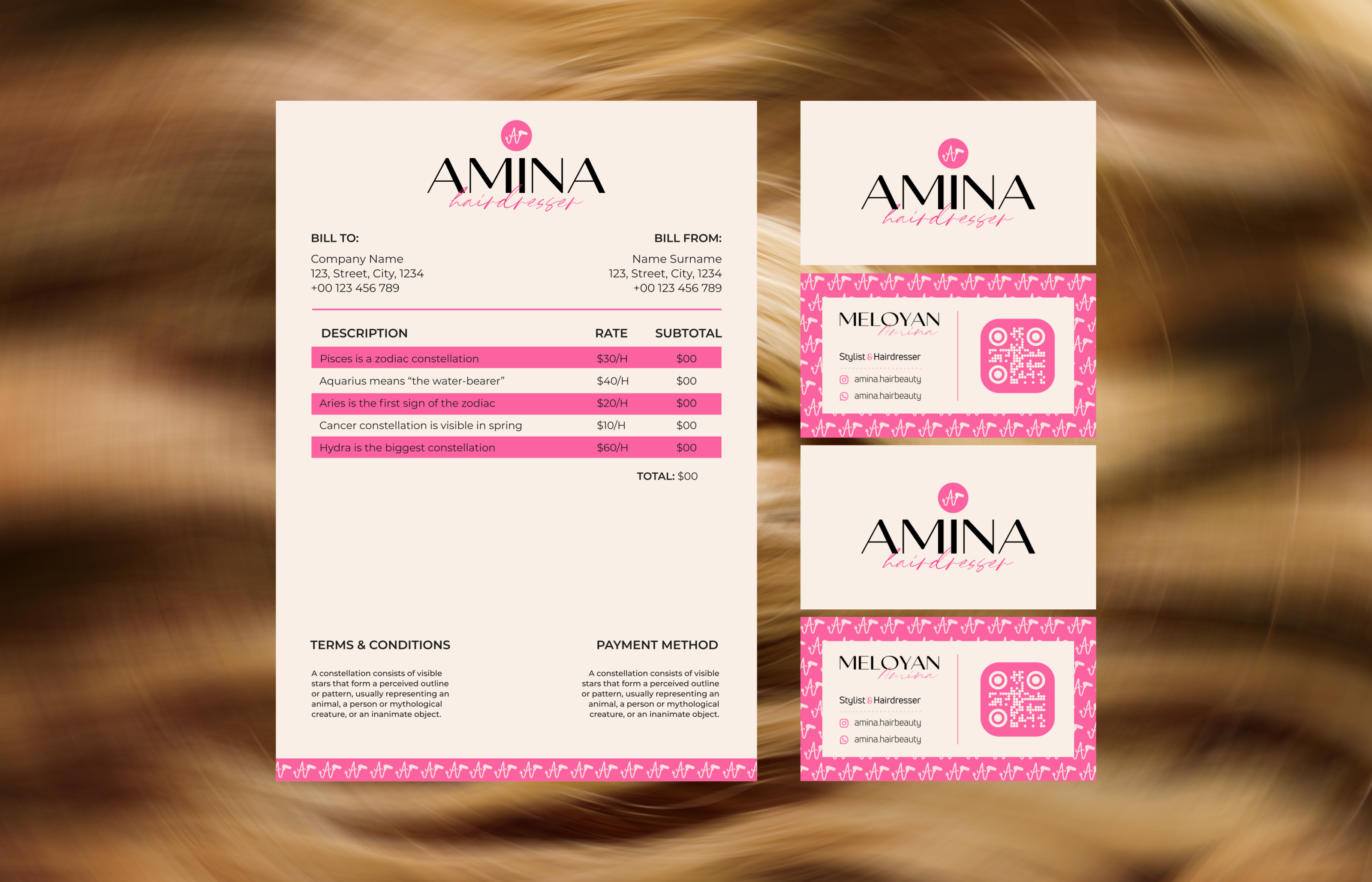 Amina Hairdresser | Personal brand — Изображение №5 — Брендинг на Dprofile