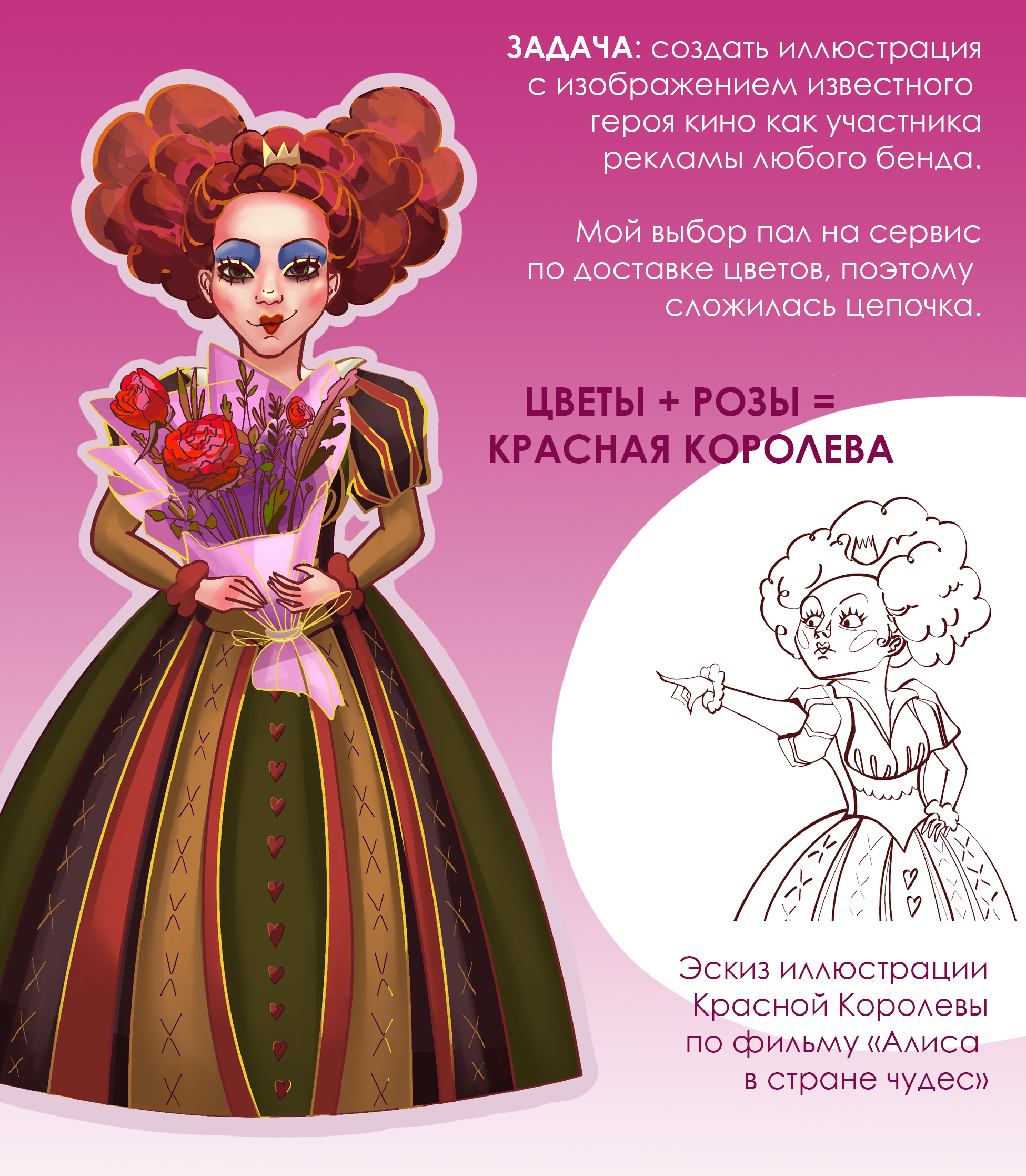 Персонаж для рекламы бренда цветов — Изображение №2 — Иллюстрация на Dprofile