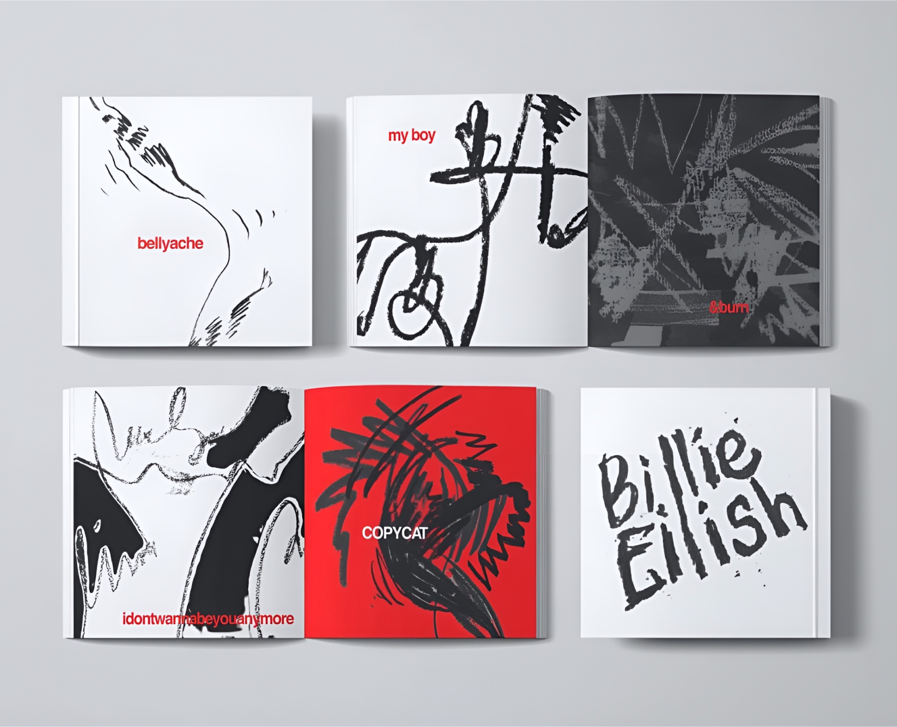 Обложки альбомов Billie Eilish, H.E.R., Rihanna — Брендинг, Графика на Dprofile