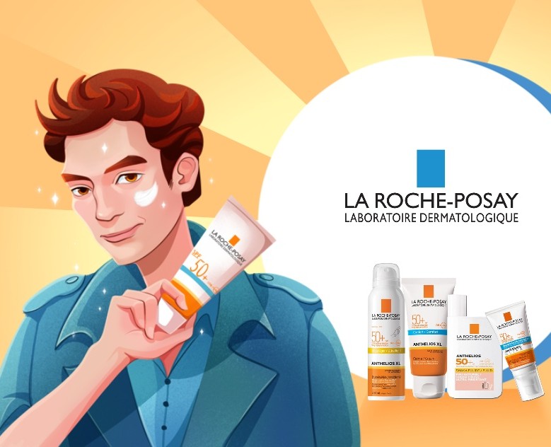 Рекламные иллюстрации СПФ крема La Roche-Posay на Dprofile