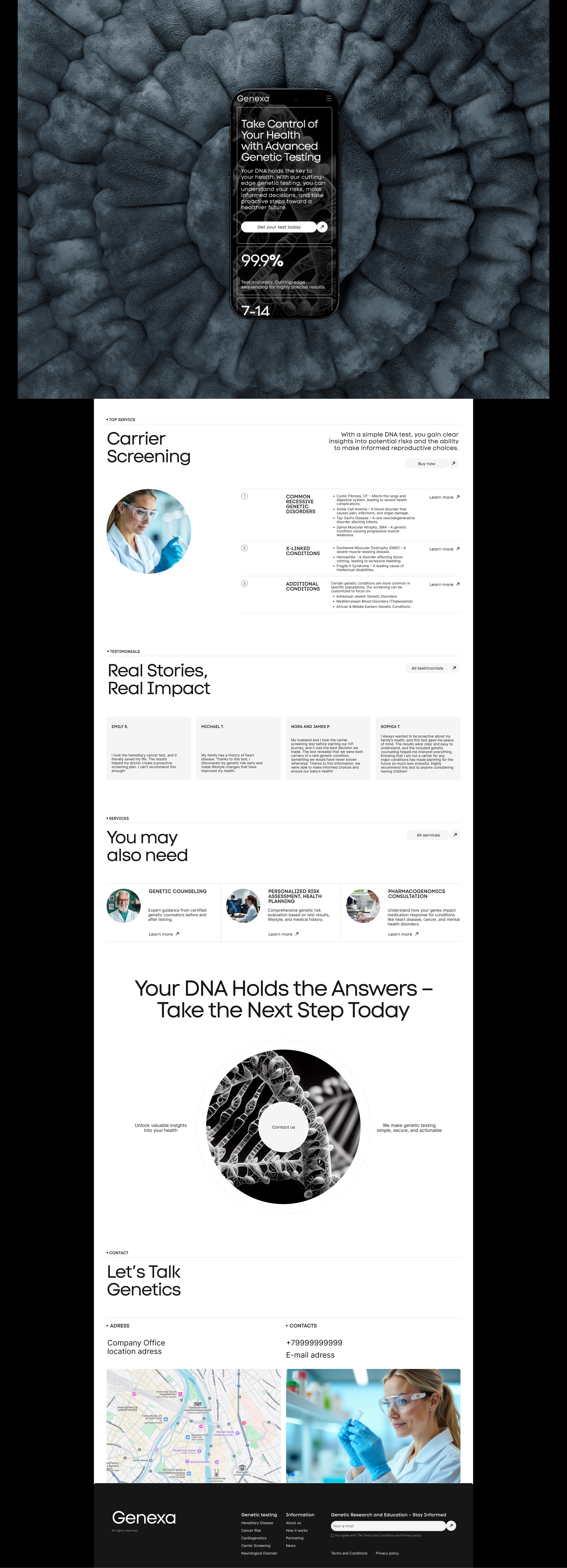 Genexa, корпоративный сайт — Изображение №4 — Интерфейсы, Брендинг на Dprofile