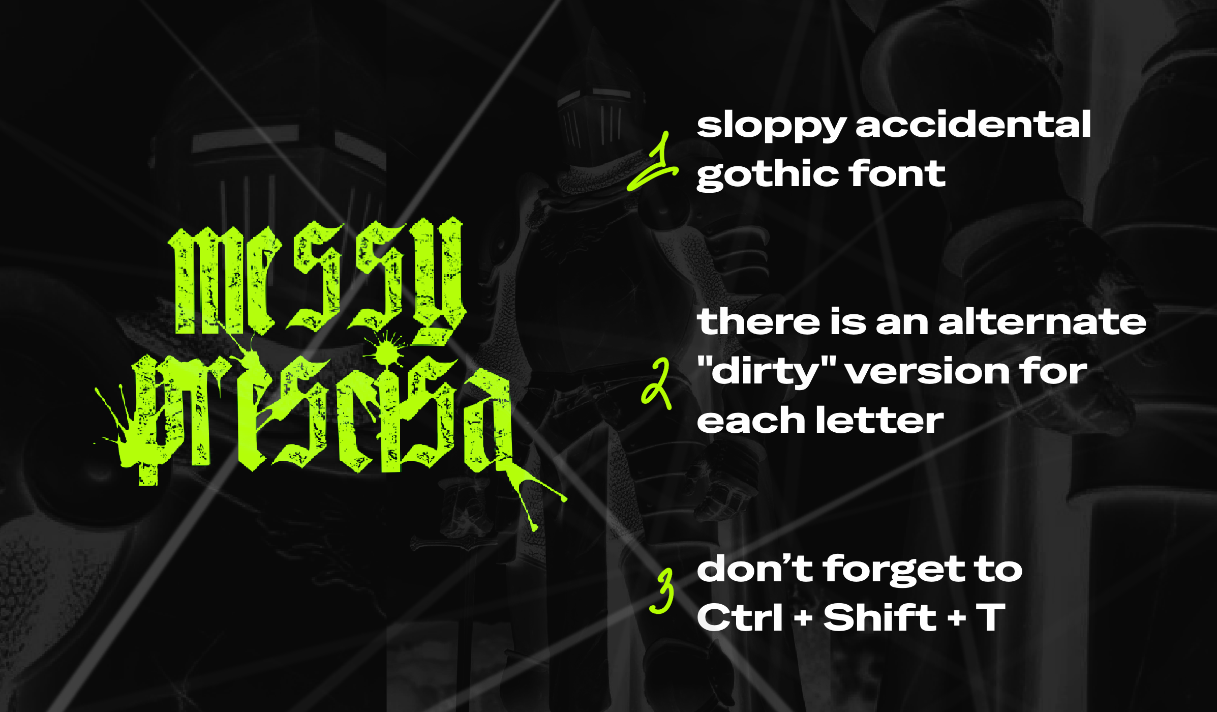 MessyPrescisa Display Typeface — Изображение №2 — Графика на Dprofile