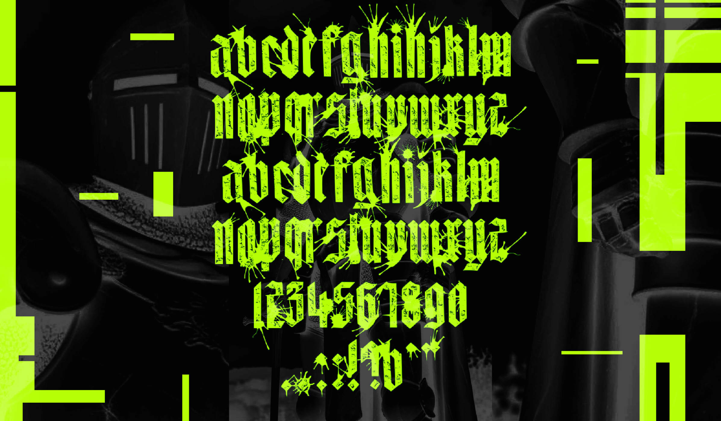 MessyPrescisa Display Typeface — Изображение №8 — Графика на Dprofile