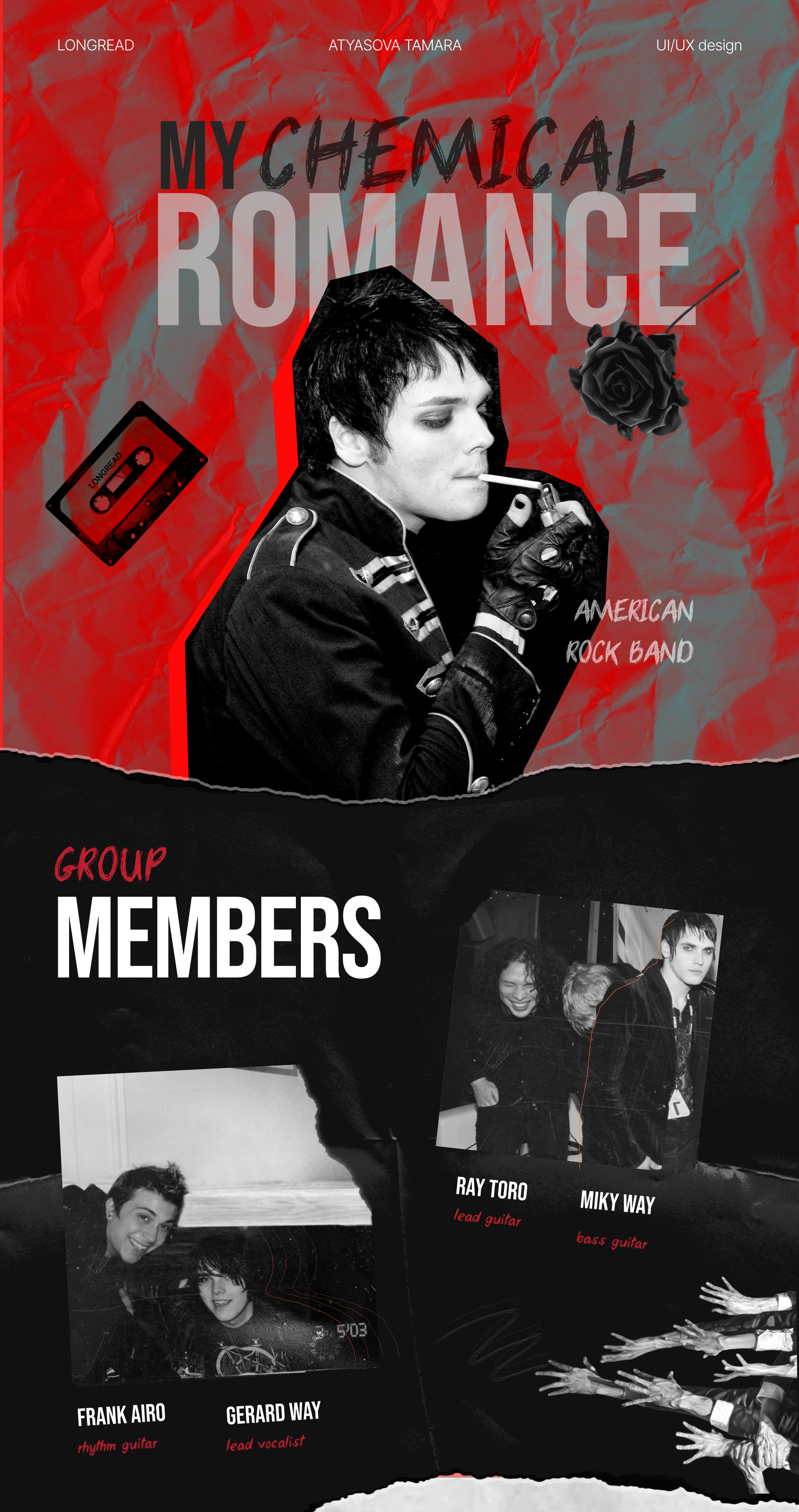 Лонгрид My chemical romance — Изображение №1 — Интерфейсы, Иллюстрация на Dprofile