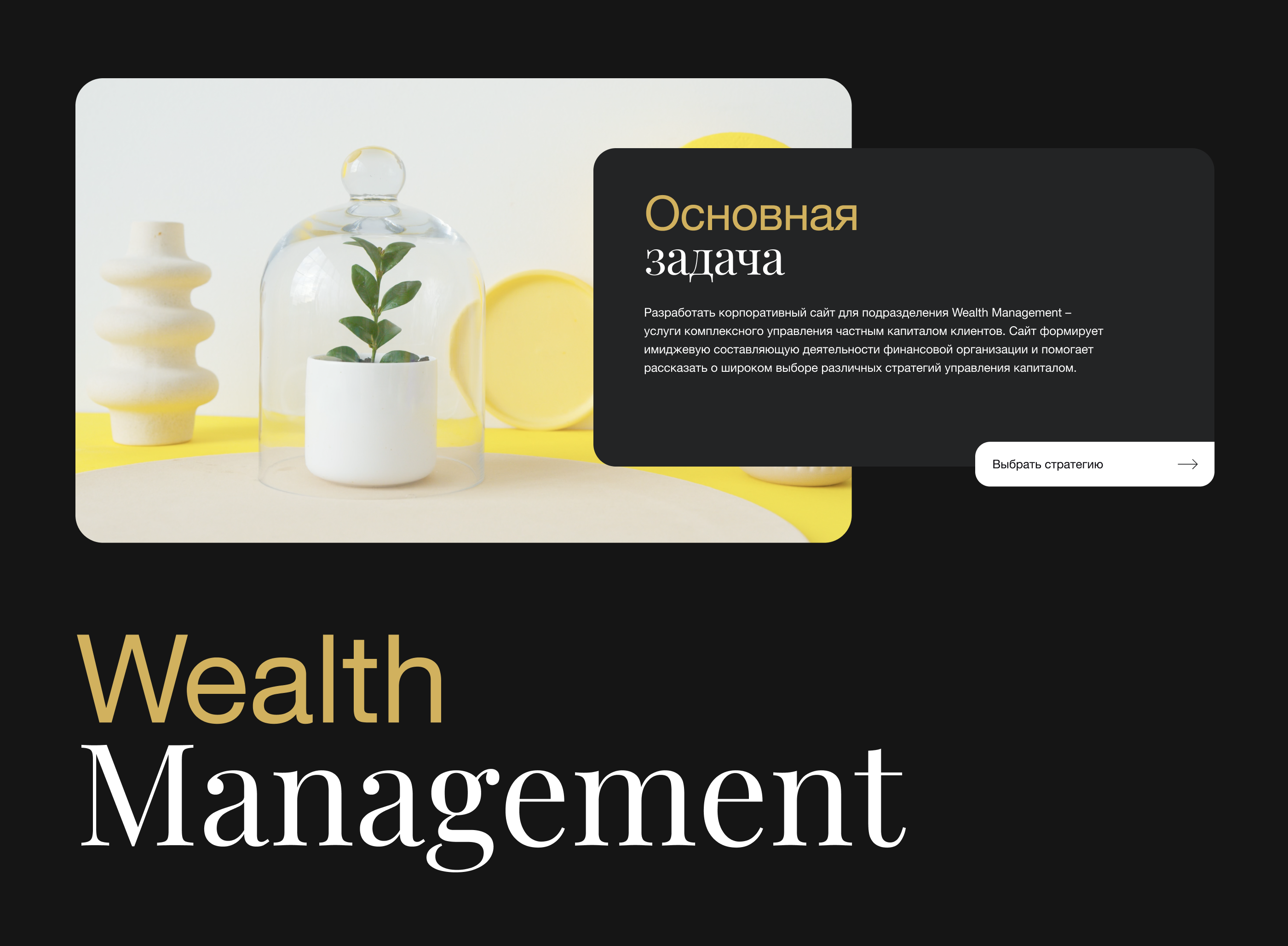 Wealth Management — комплексное управление капиталлом — Изображение №1 — Интерфейсы на Dprofile