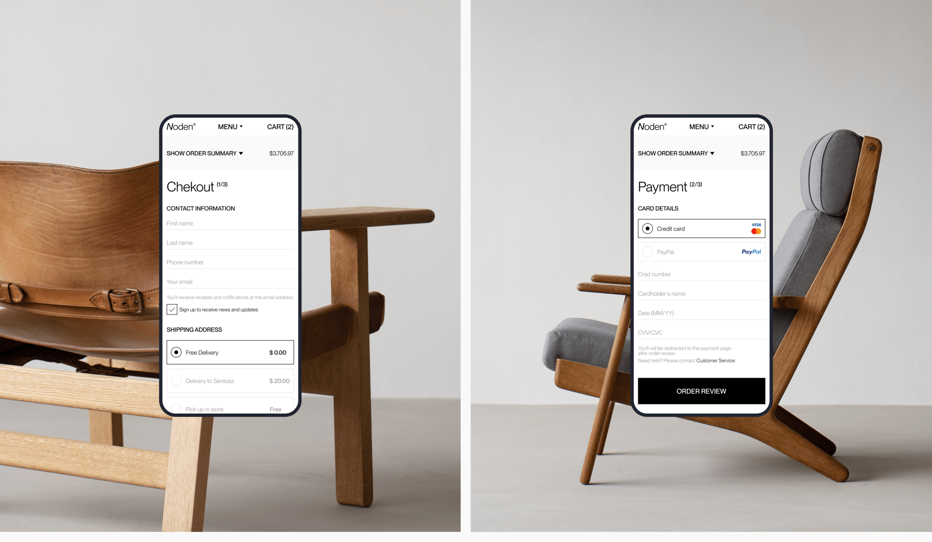 Noden furniture. Redesign concept e-commerce. — Изображение №7 — Интерфейсы, Брендинг на Dprofile