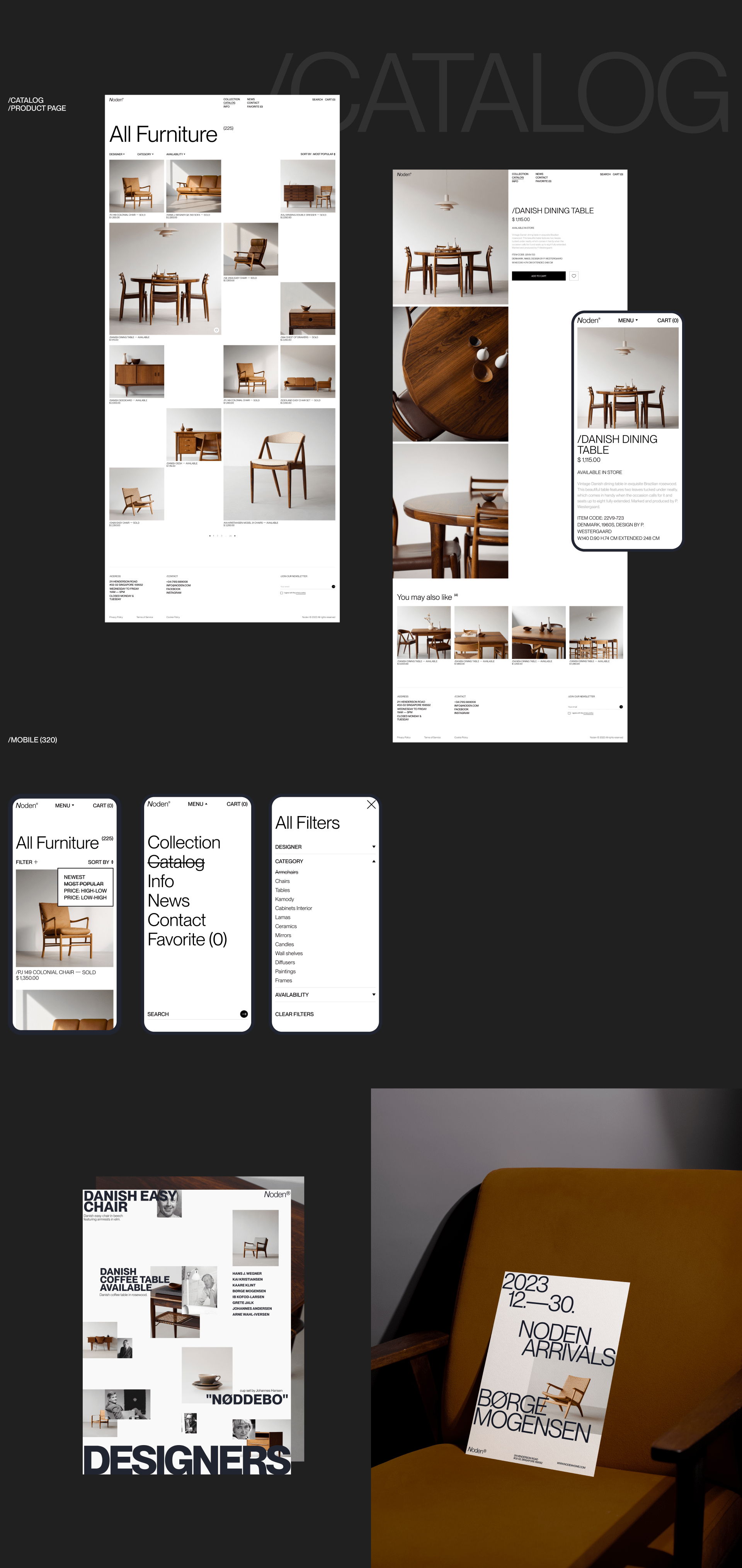 Noden furniture. Redesign concept e-commerce. — Изображение №5 — Интерфейсы, Брендинг на Dprofile