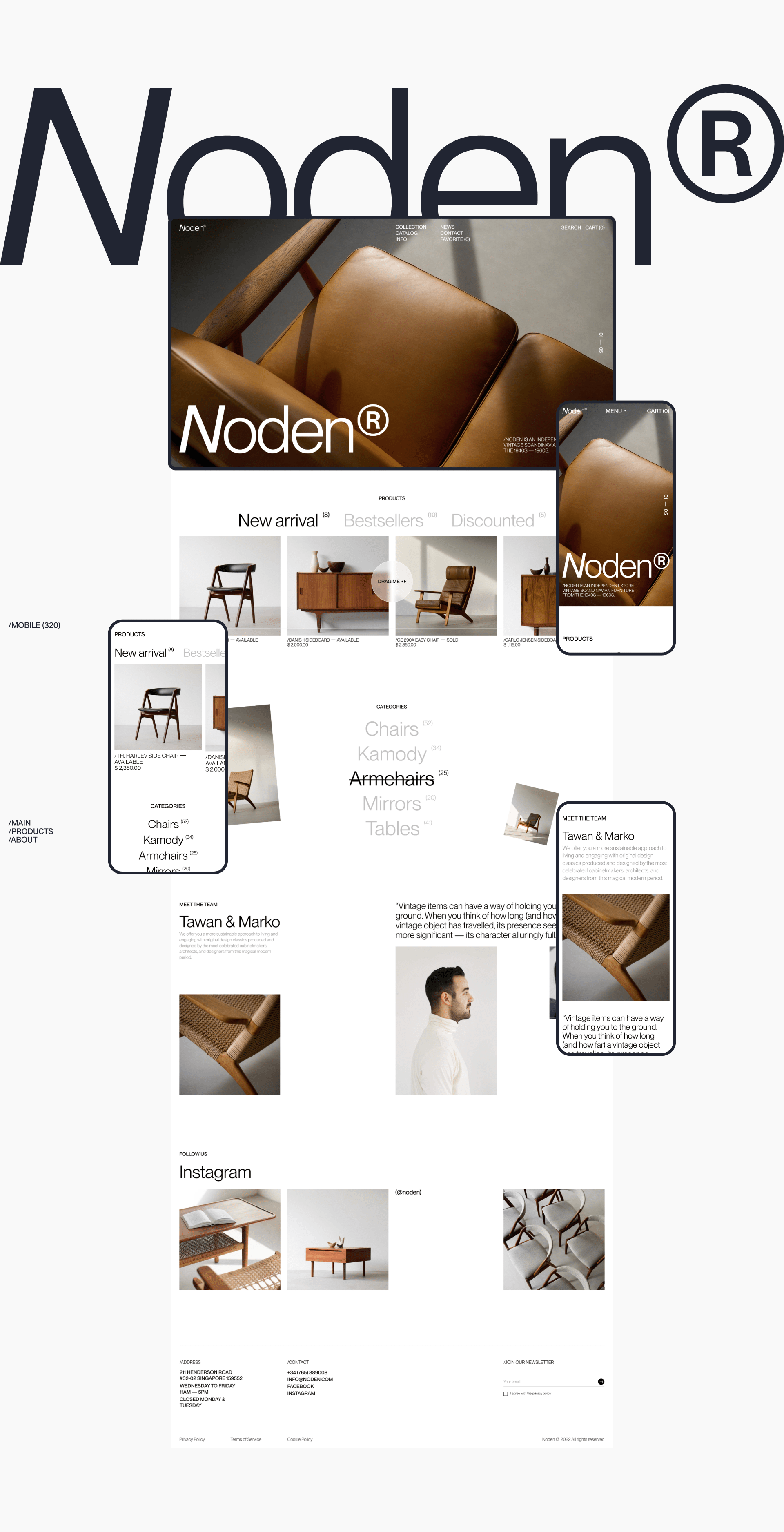 Noden furniture. Redesign concept e-commerce. — Изображение №3 — Интерфейсы, Брендинг на Dprofile