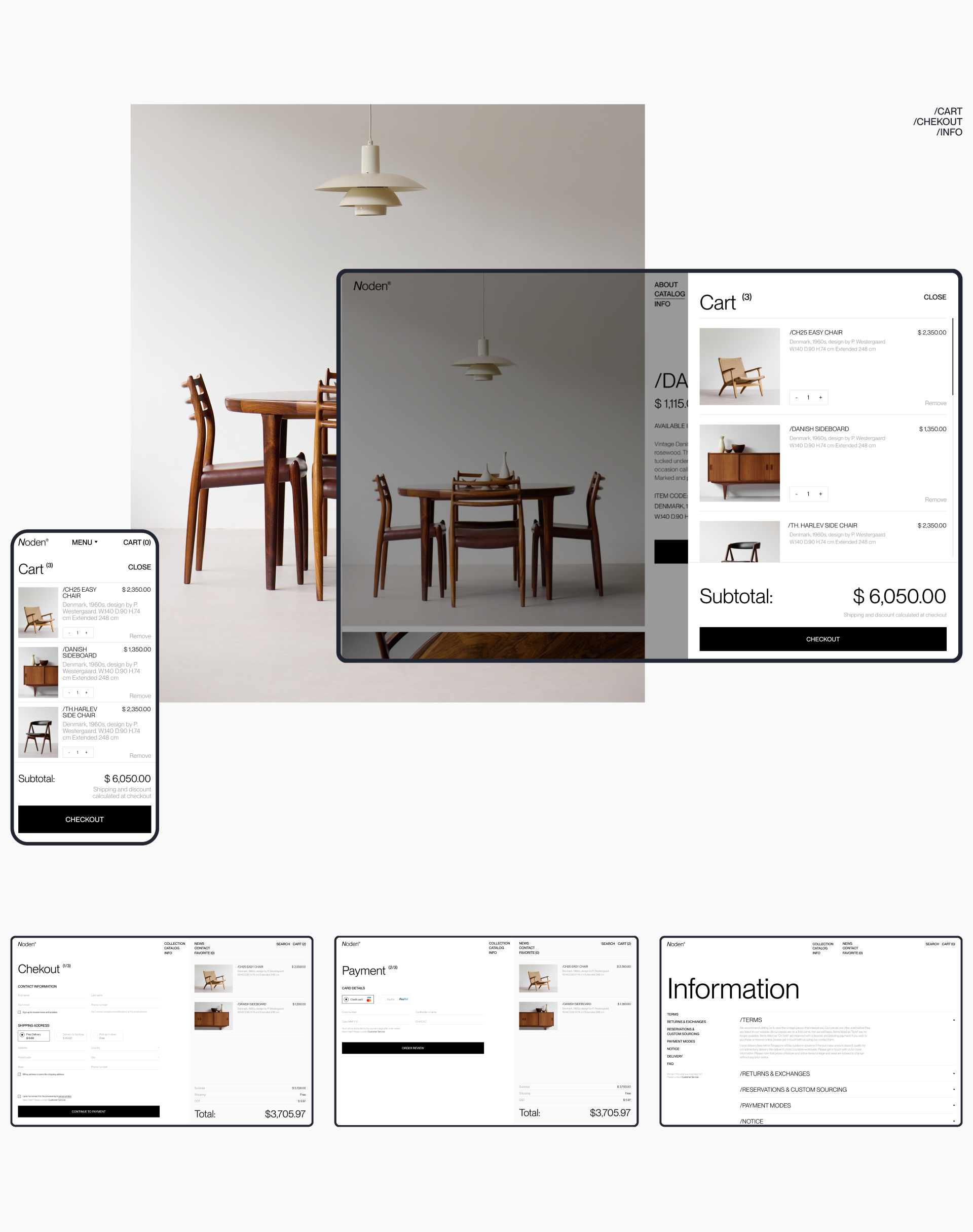 Noden furniture. Redesign concept e-commerce. — Изображение №6 — Интерфейсы, Брендинг на Dprofile