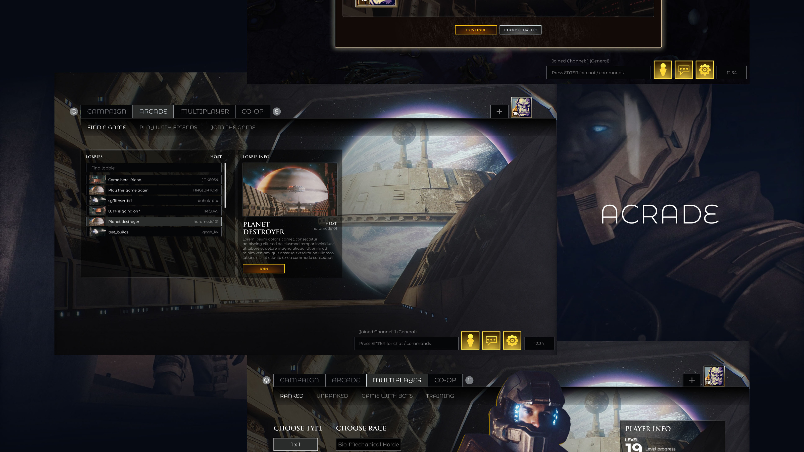 SCI-FI game UI concept — Изображение №5 — Интерфейсы, Графика на Dprofile