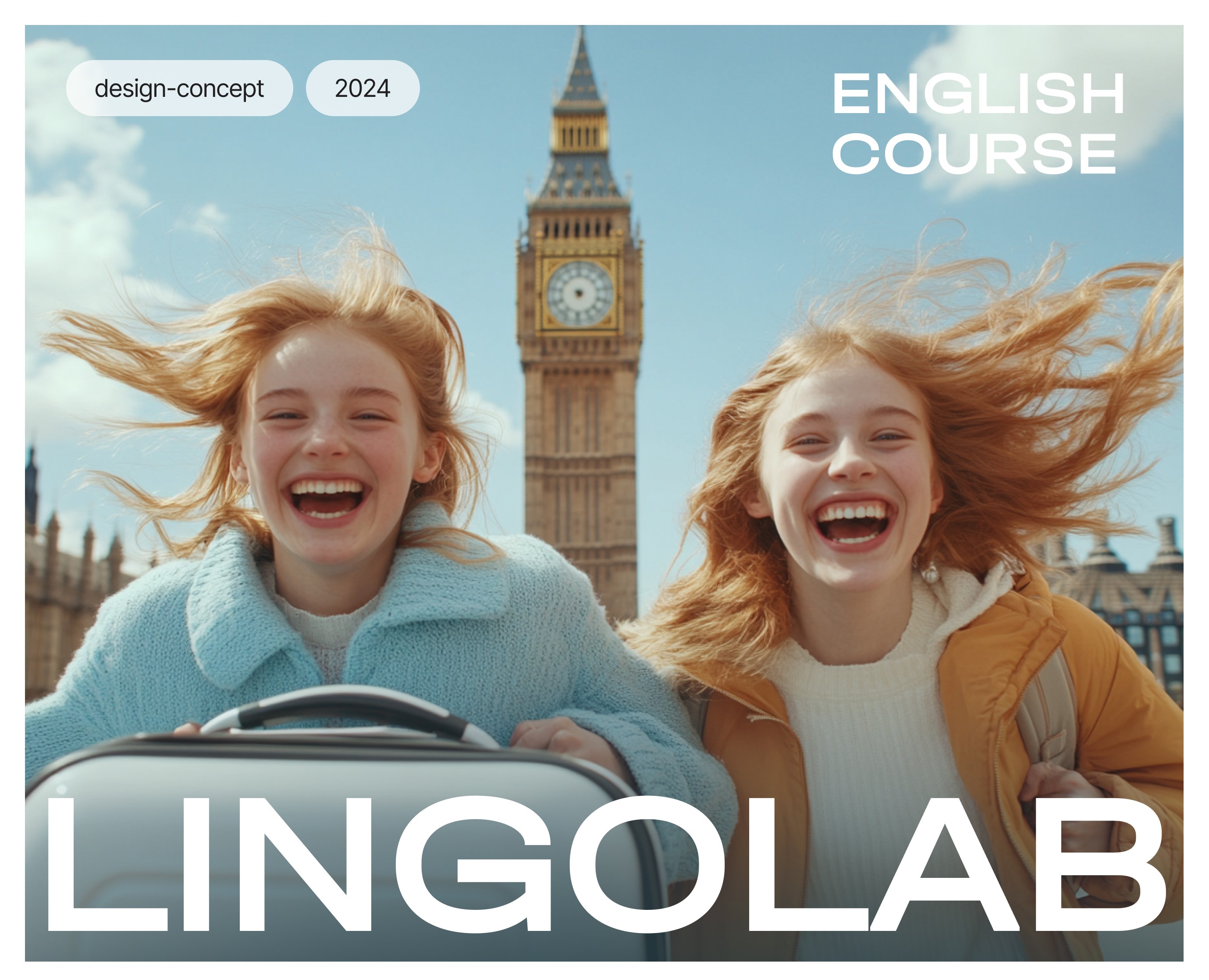 Landing page for english school — Интерфейсы, Анимация на Dprofile