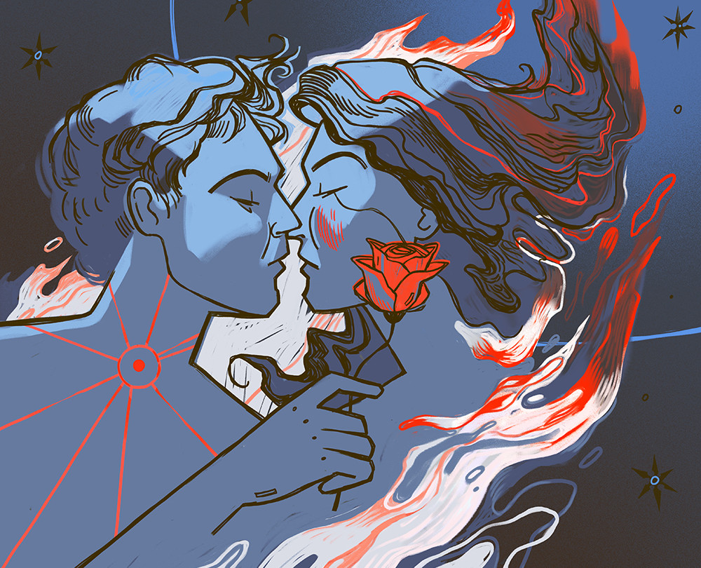 Illustration «Kiss» на Dprofile
