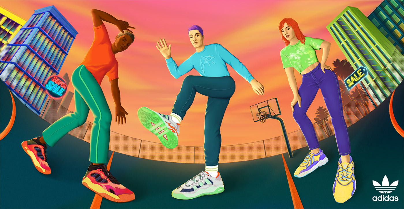 Adidas Illustration Concept: Stylish Brand Image — Изображение №3 — Брендинг, Иллюстрация на Dprofile