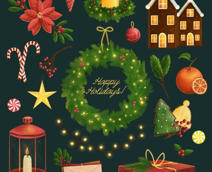 Merry Christmas is here! — Иллюстрация на Dprofile
