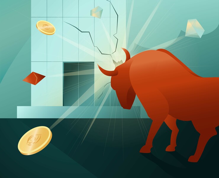 FINANCIAL ARTICLE. MAGAZINE ILLUSTRATION CONCEPT — Иллюстрация на Dprofile